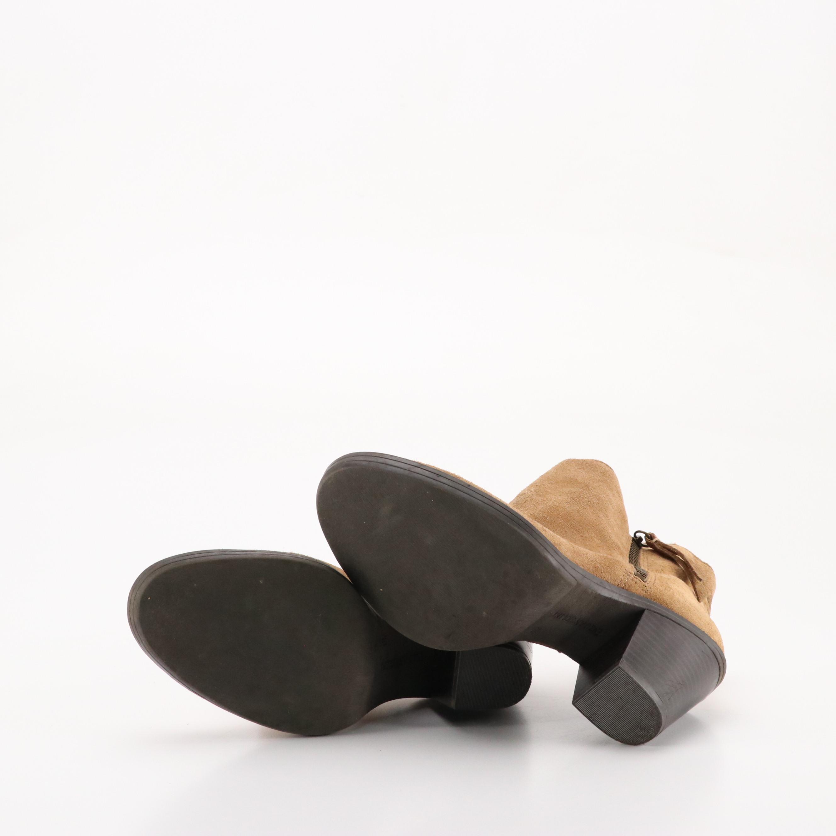 Enzo Angiolini Suede Ankle Boots and Cole Haan Leather Ankle Boots