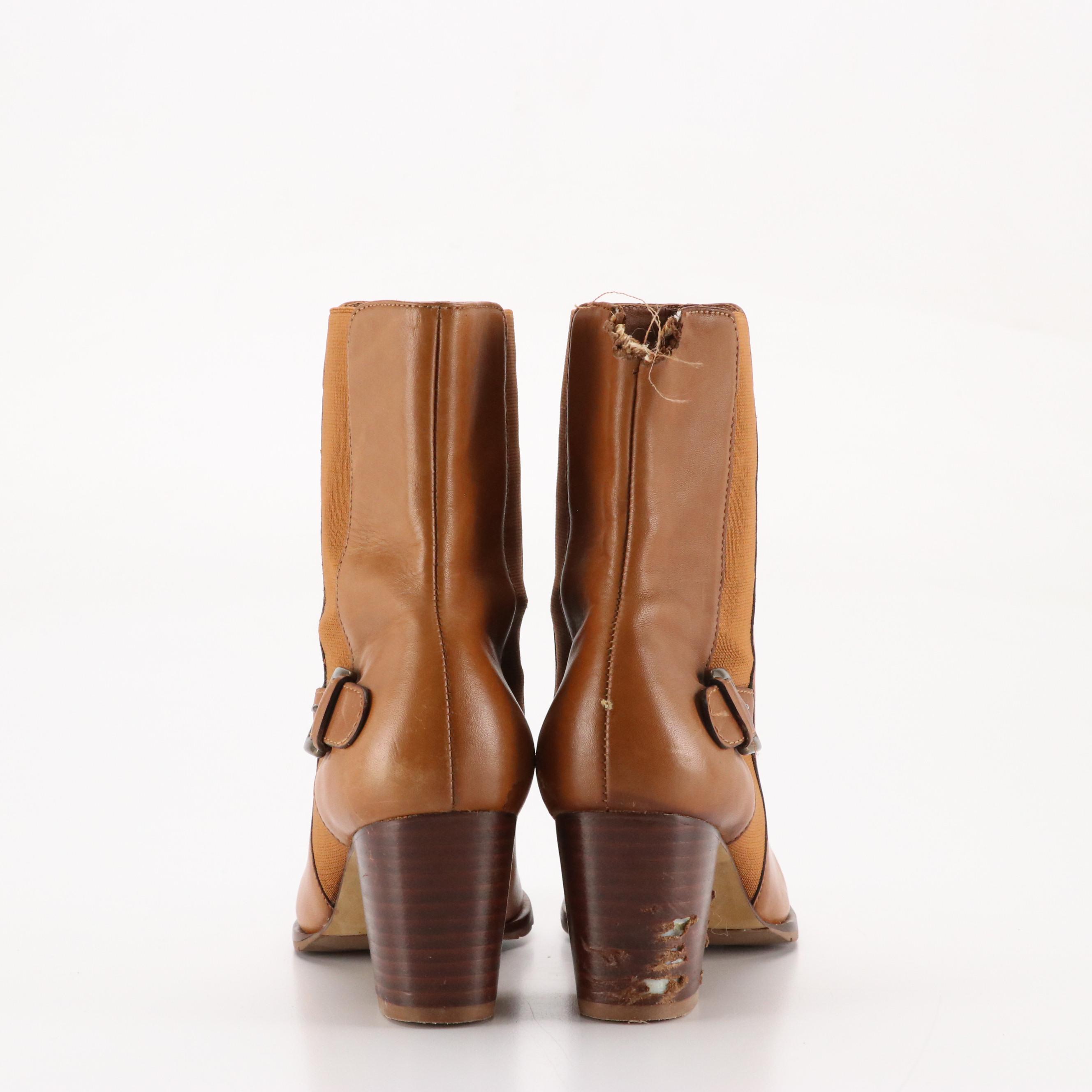 Enzo Angiolini Suede Ankle Boots and Cole Haan Leather Ankle Boots