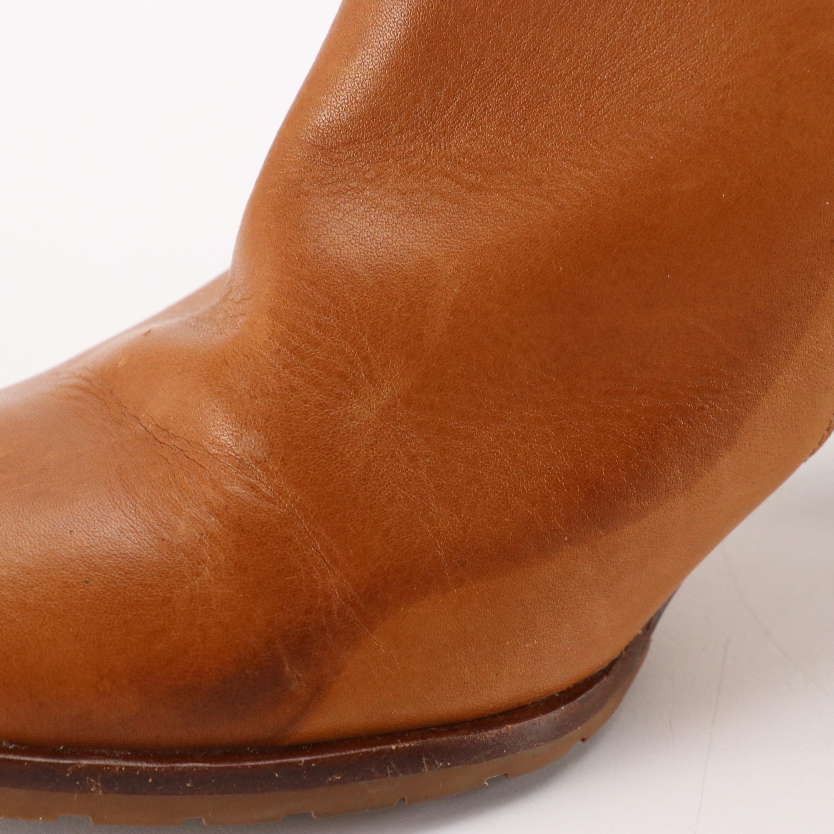 Enzo Angiolini Suede Ankle Boots and Cole Haan Leather Ankle Boots