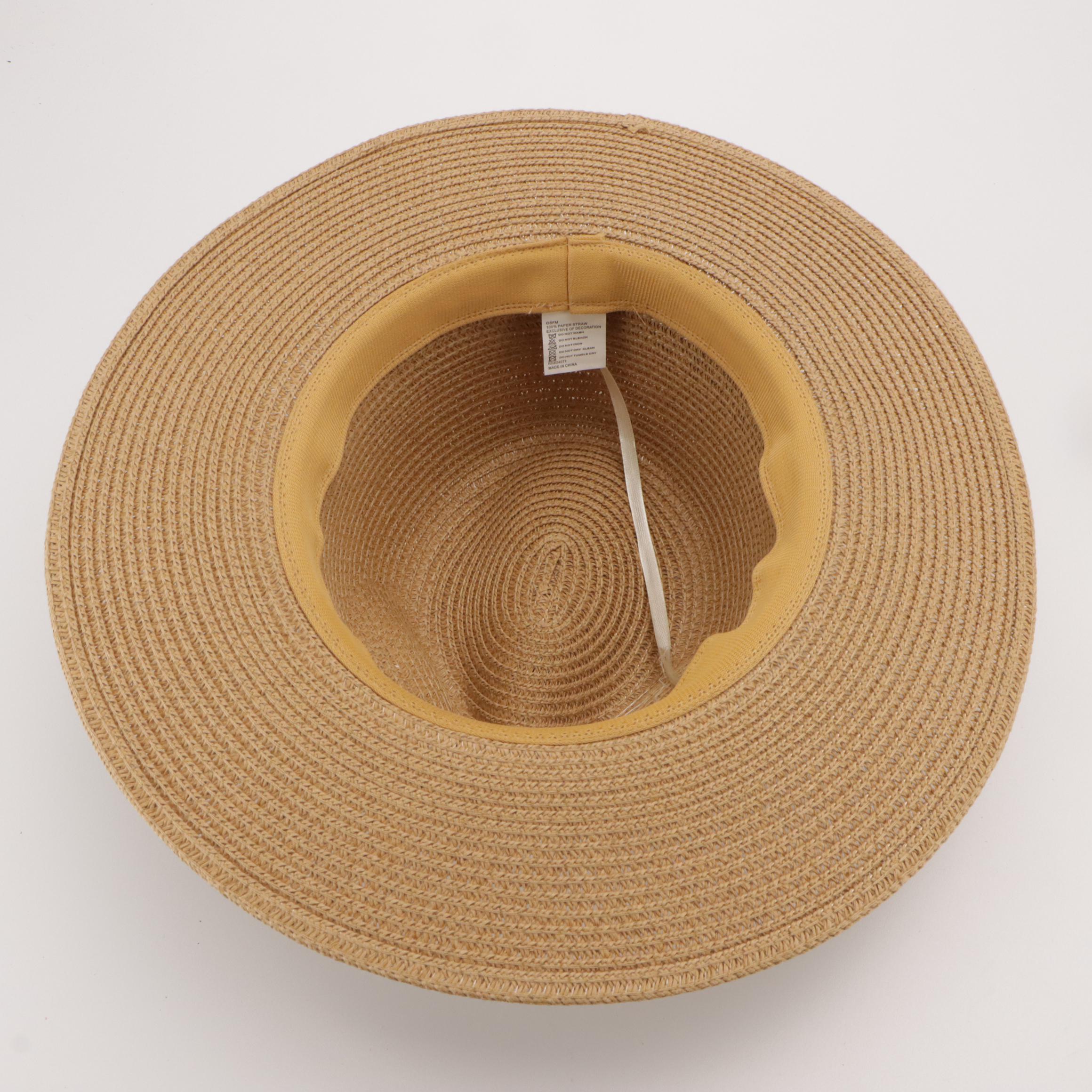 Willy's Paris Straw Mushroom Hat, Stetson Panama Straw Hat, and More w/Hat Box