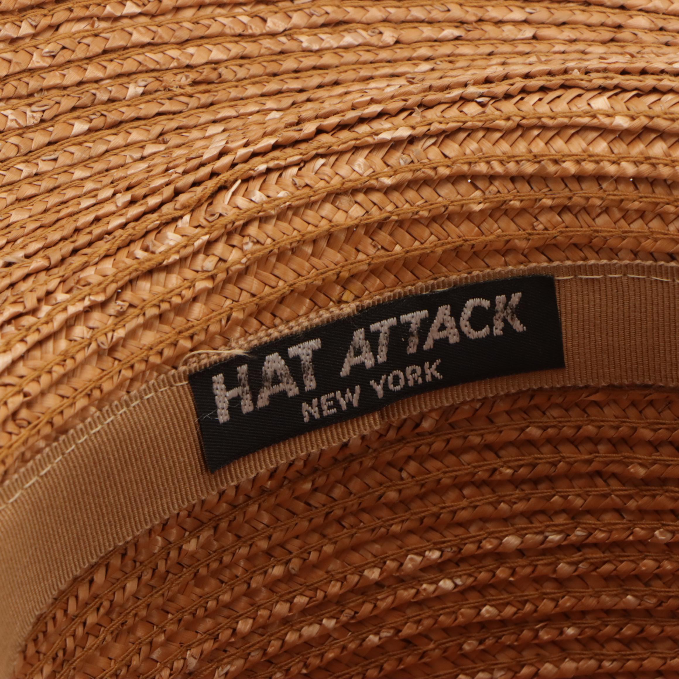 Willy's Paris Straw Mushroom Hat, Stetson Panama Straw Hat, and More w/Hat Box