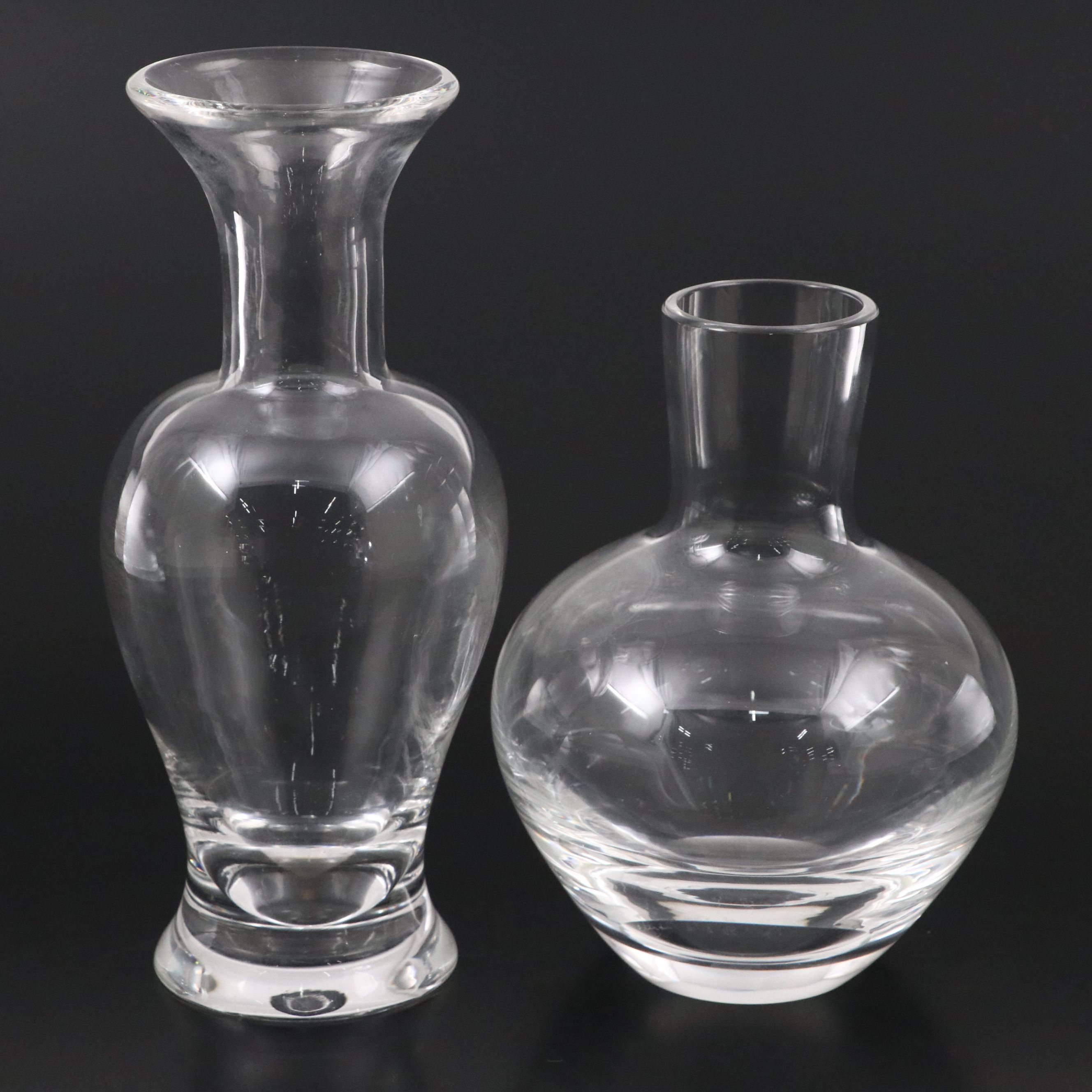 Donald Pollard for Steuben Crystal Vases
