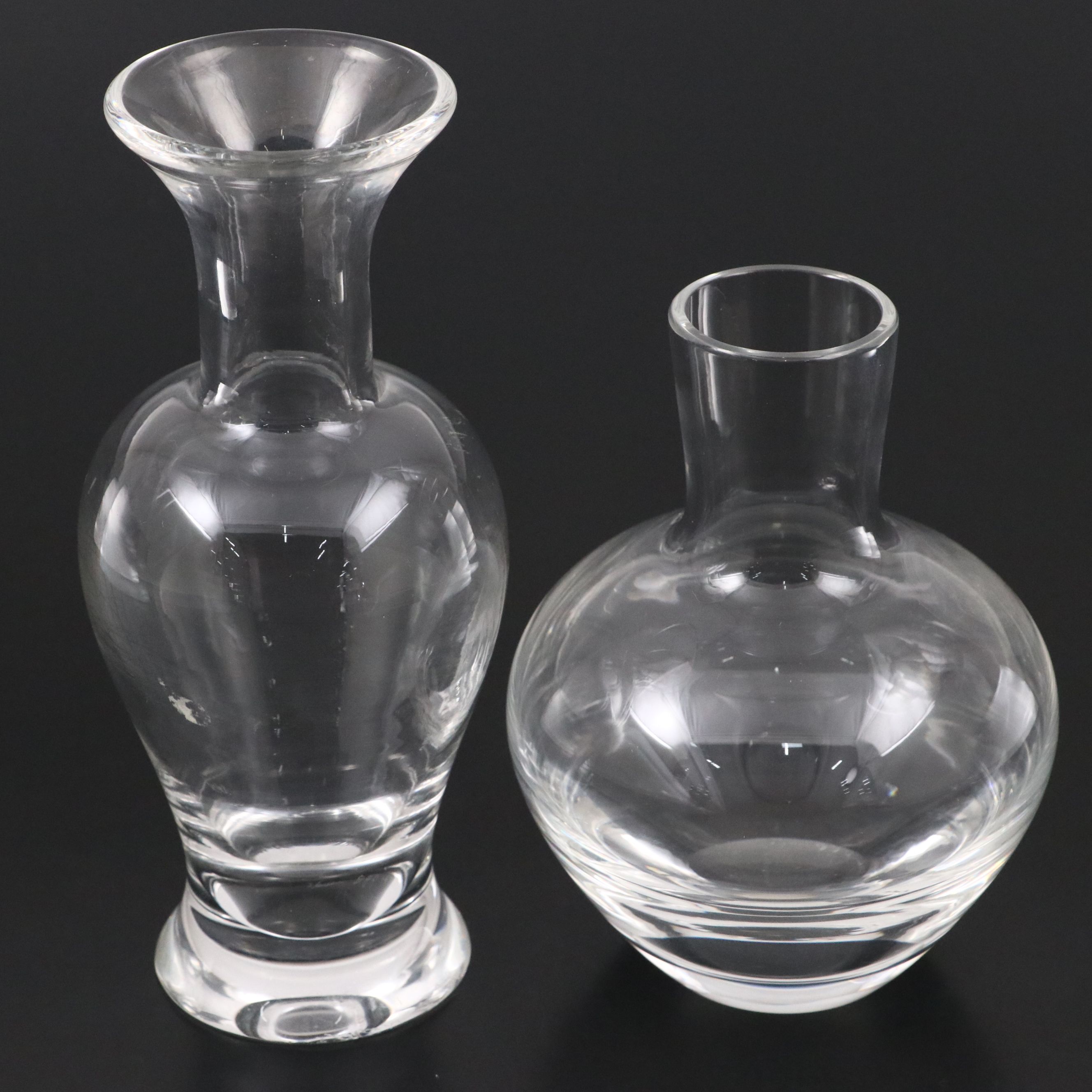 Donald Pollard for Steuben Crystal Vases