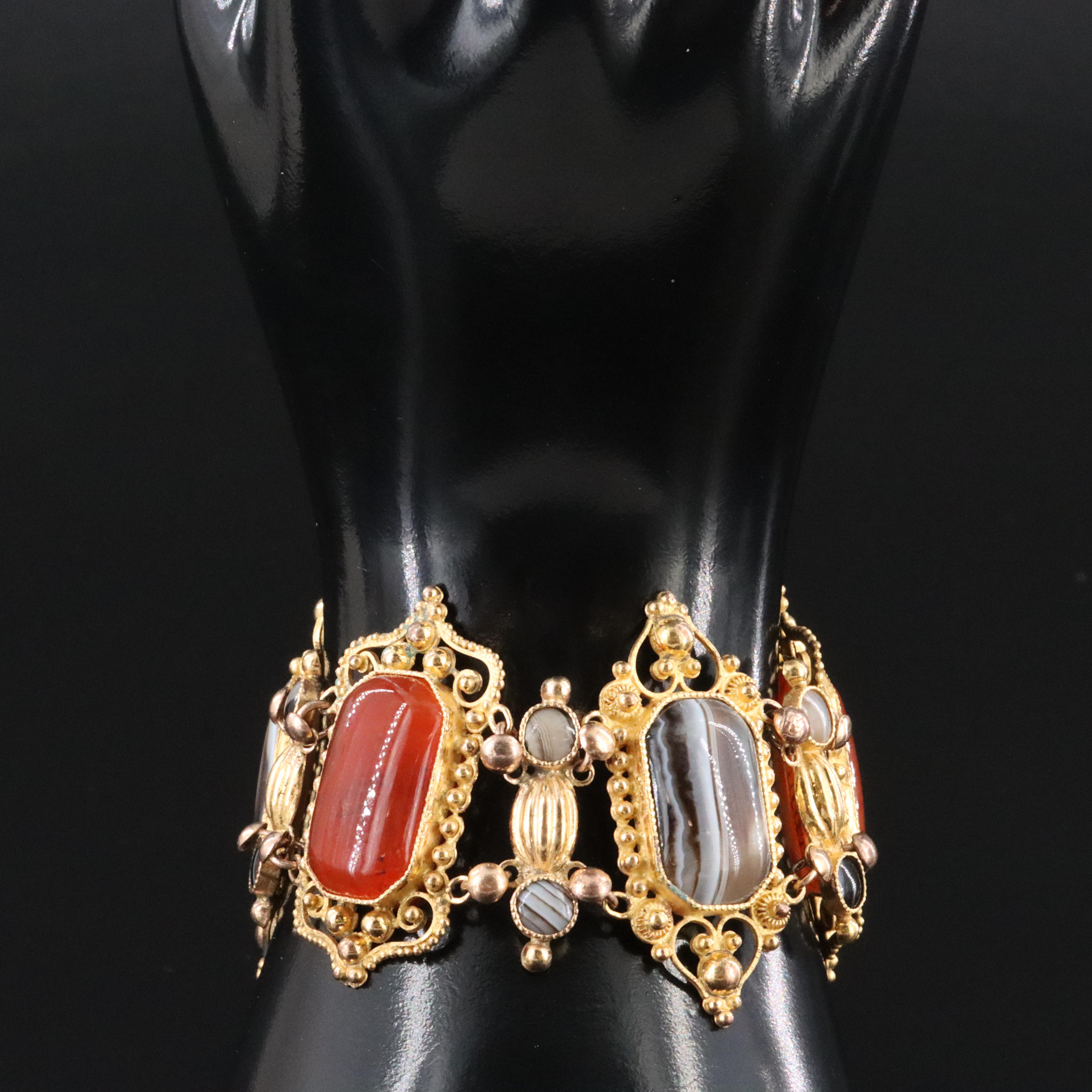 Agate Cannetille  Bracelet