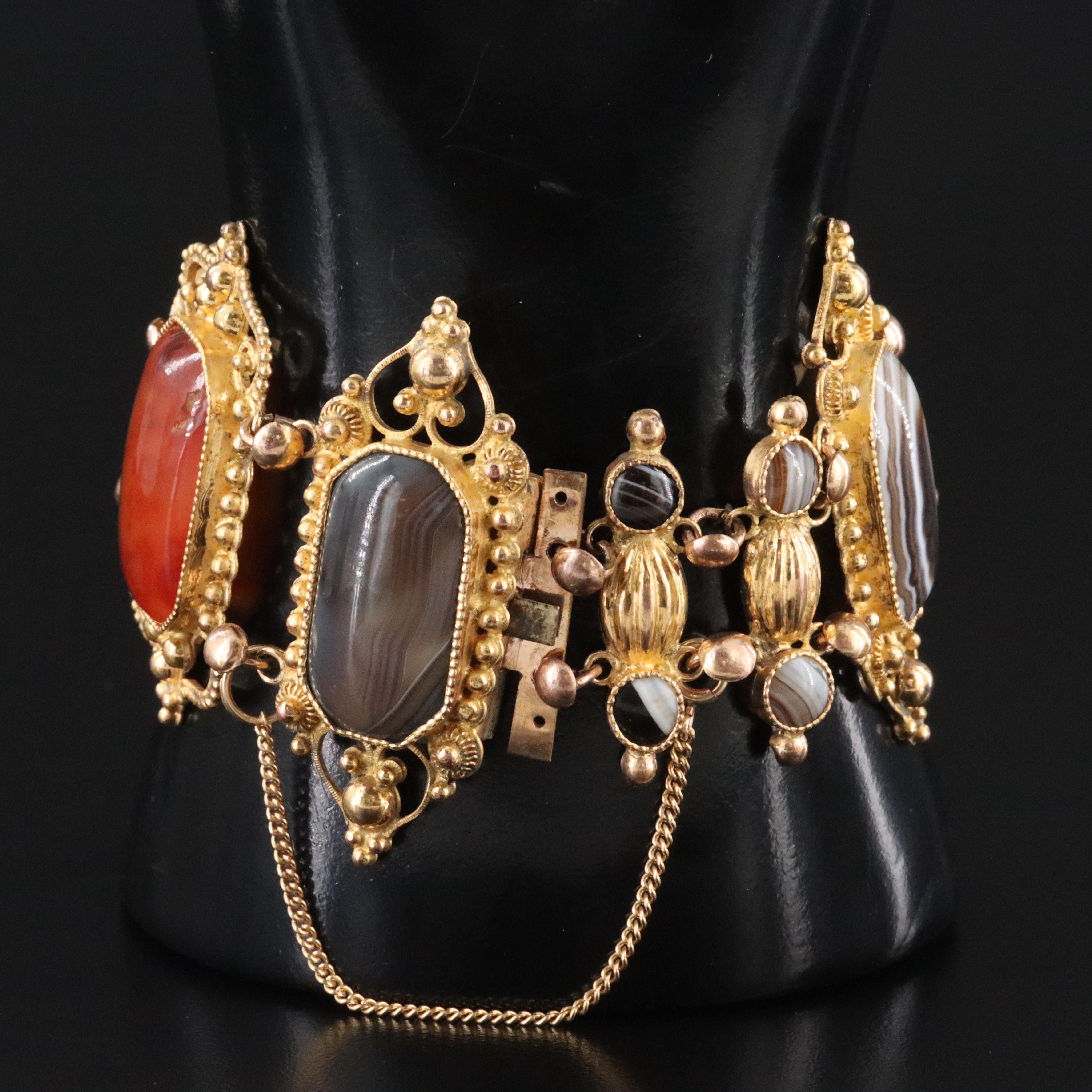 Agate Cannetille  Bracelet