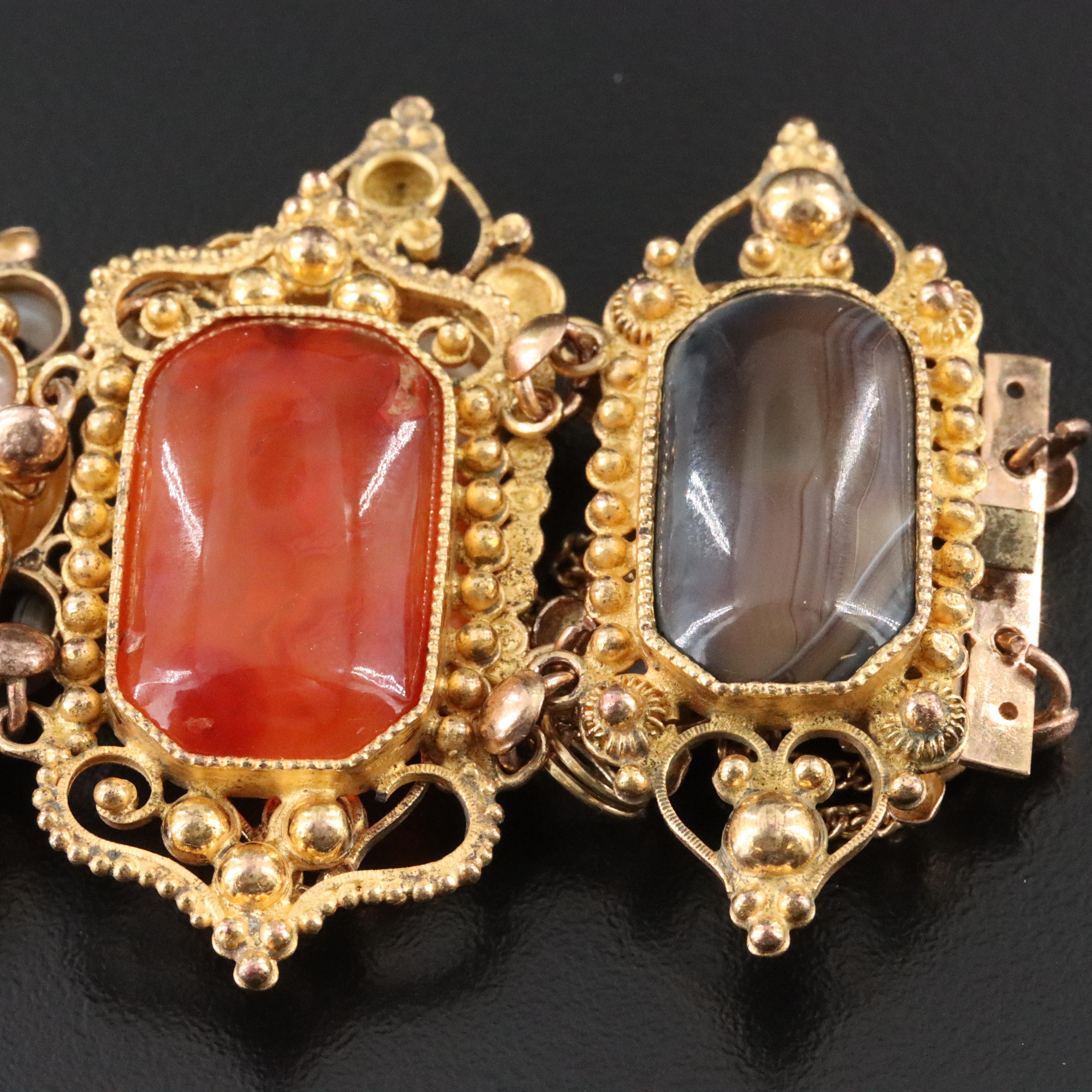 Agate Cannetille  Bracelet