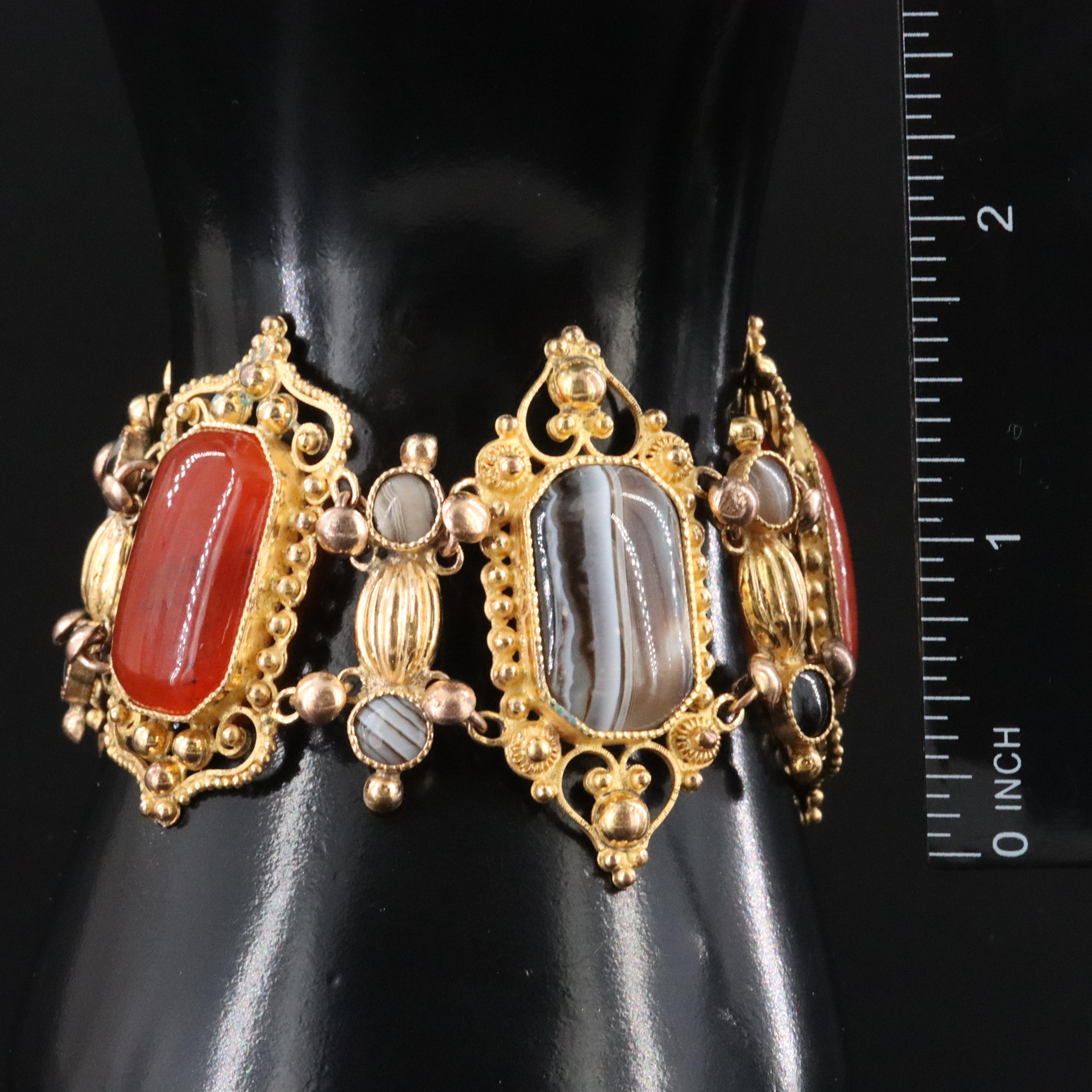 Agate Cannetille  Bracelet