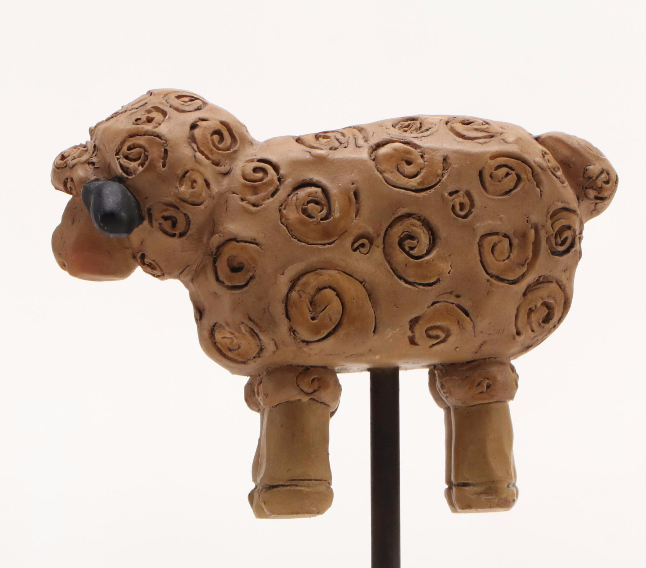 Williraye Studio, Blossom Bucket with Other Folk Art Style Sheep