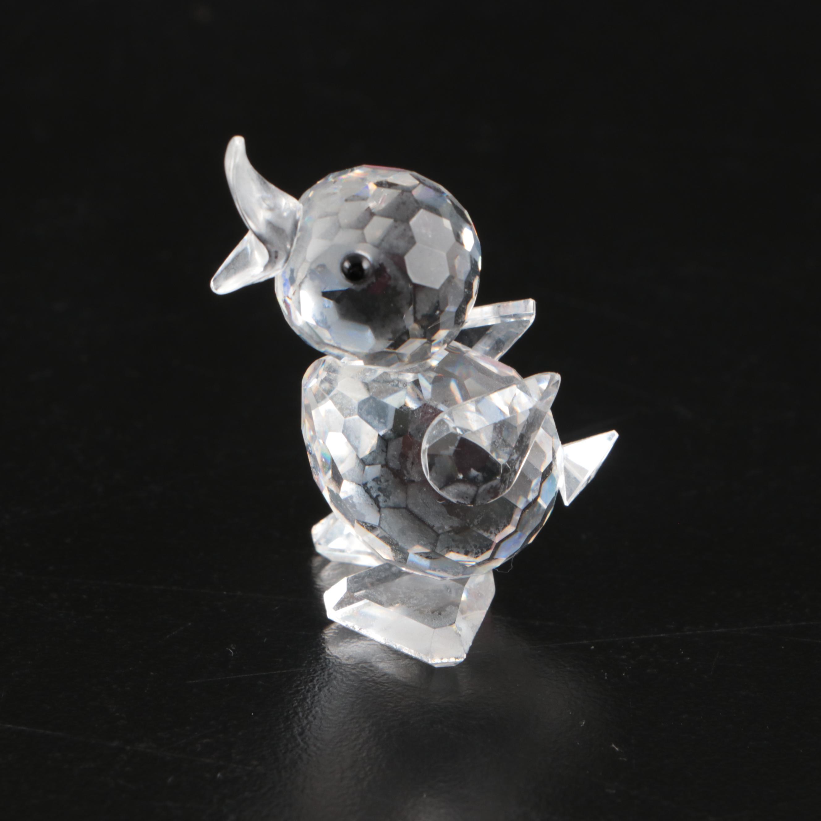 Swarovski Crystal Figurines Featuring Pierrot, Swan, Car and Other Animals