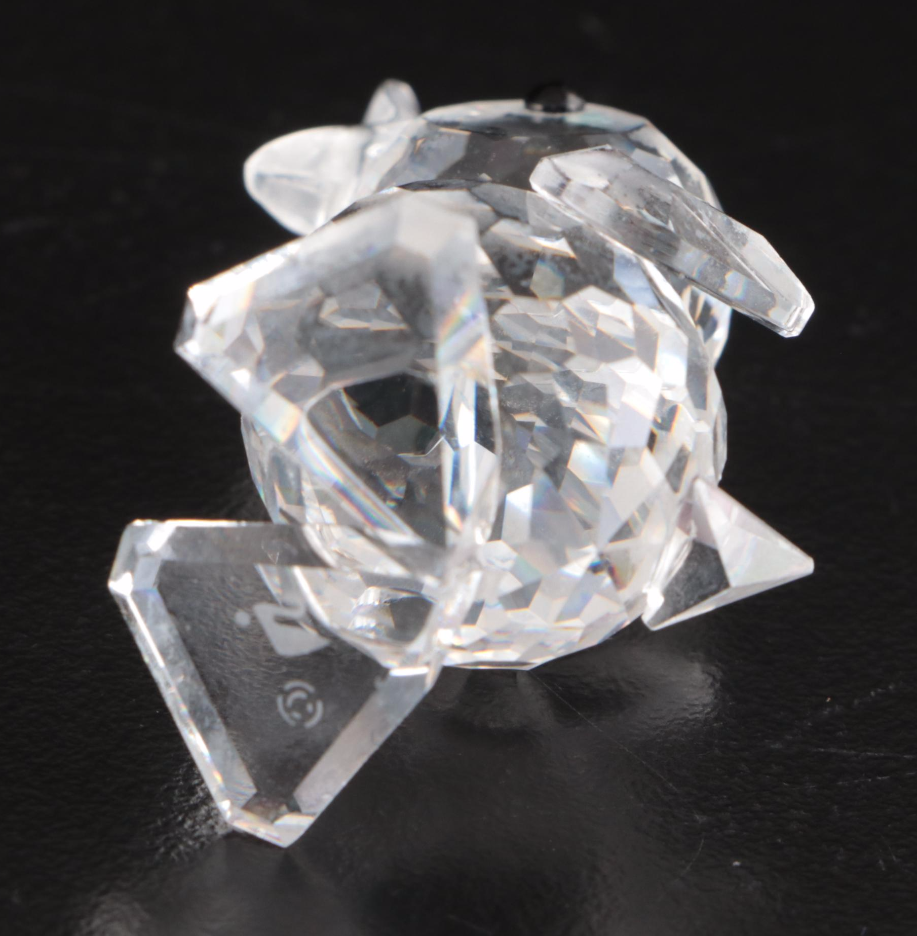 Swarovski Crystal Figurines Featuring Pierrot, Swan, Car and Other Animals