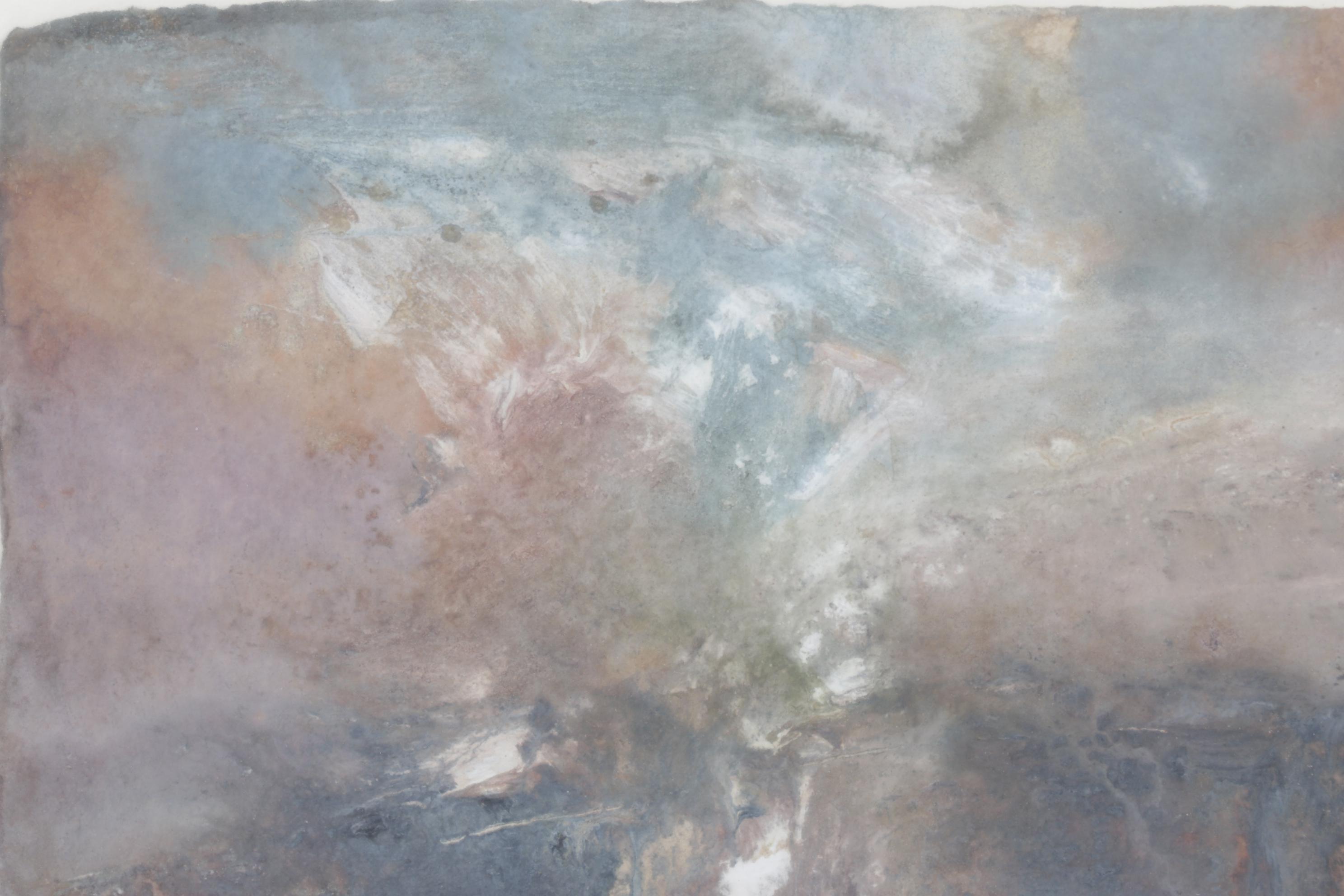 Lelmon Mixed Media Oil Painting "Vanished Worlds," Late 20th Century