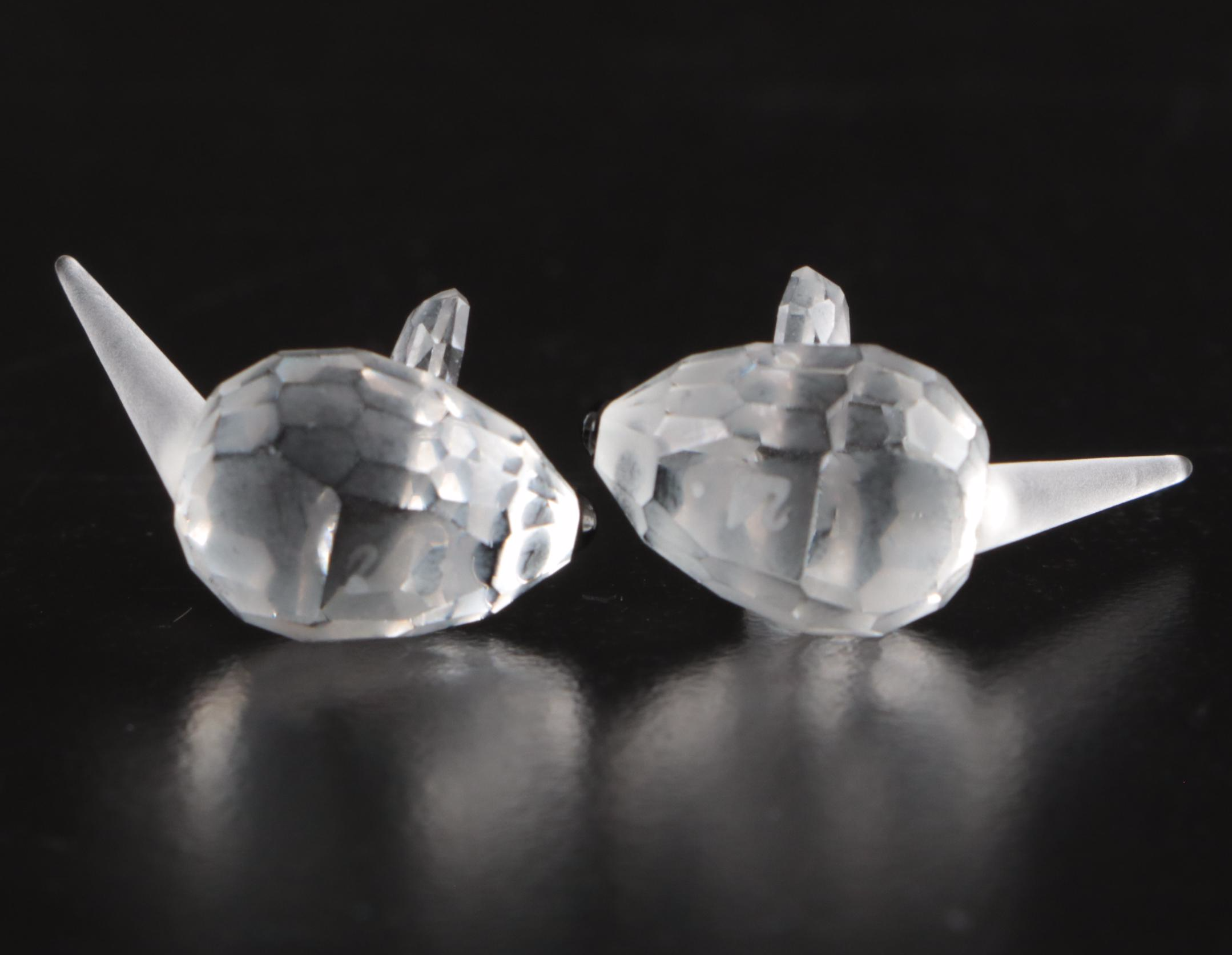 Swarovski Crystal Figurines Featuring Pierrot, Swan, Car and Other Animals