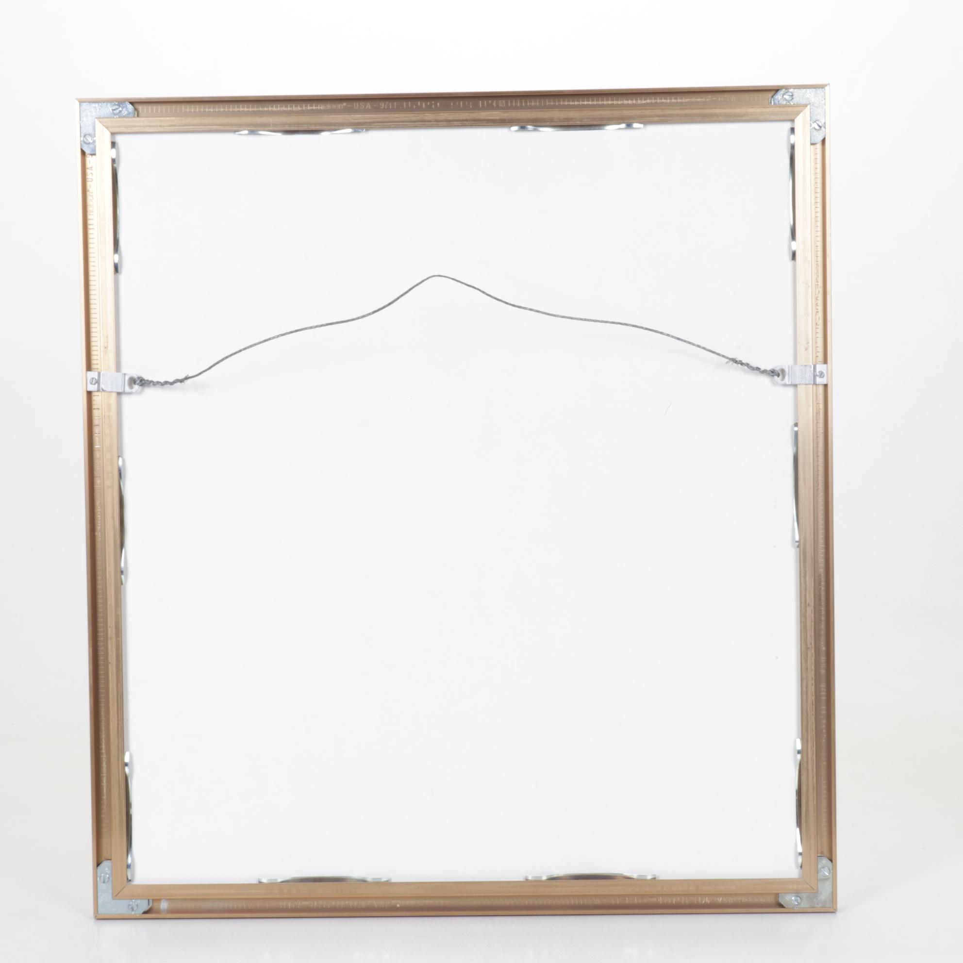 Lelmon Mixed Media Oil Painting "Vanished Worlds," Late 20th Century