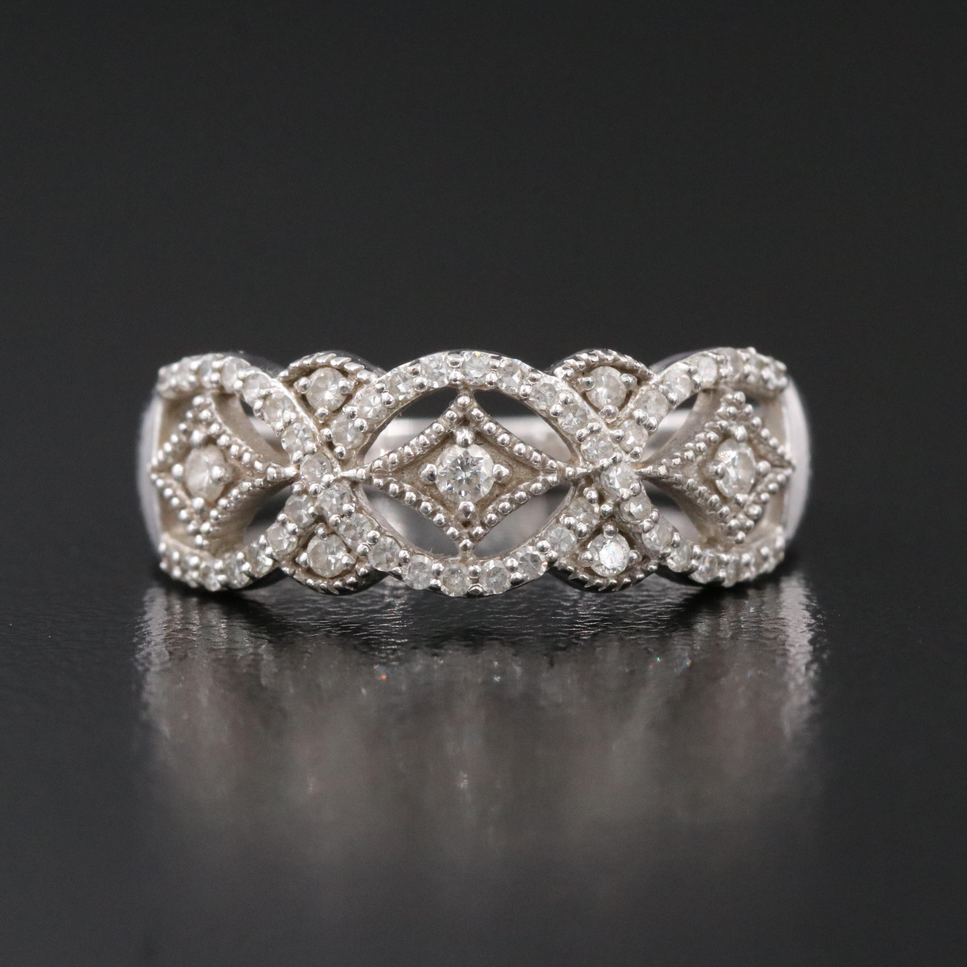 10K 0.35 CTW Diamond Ring