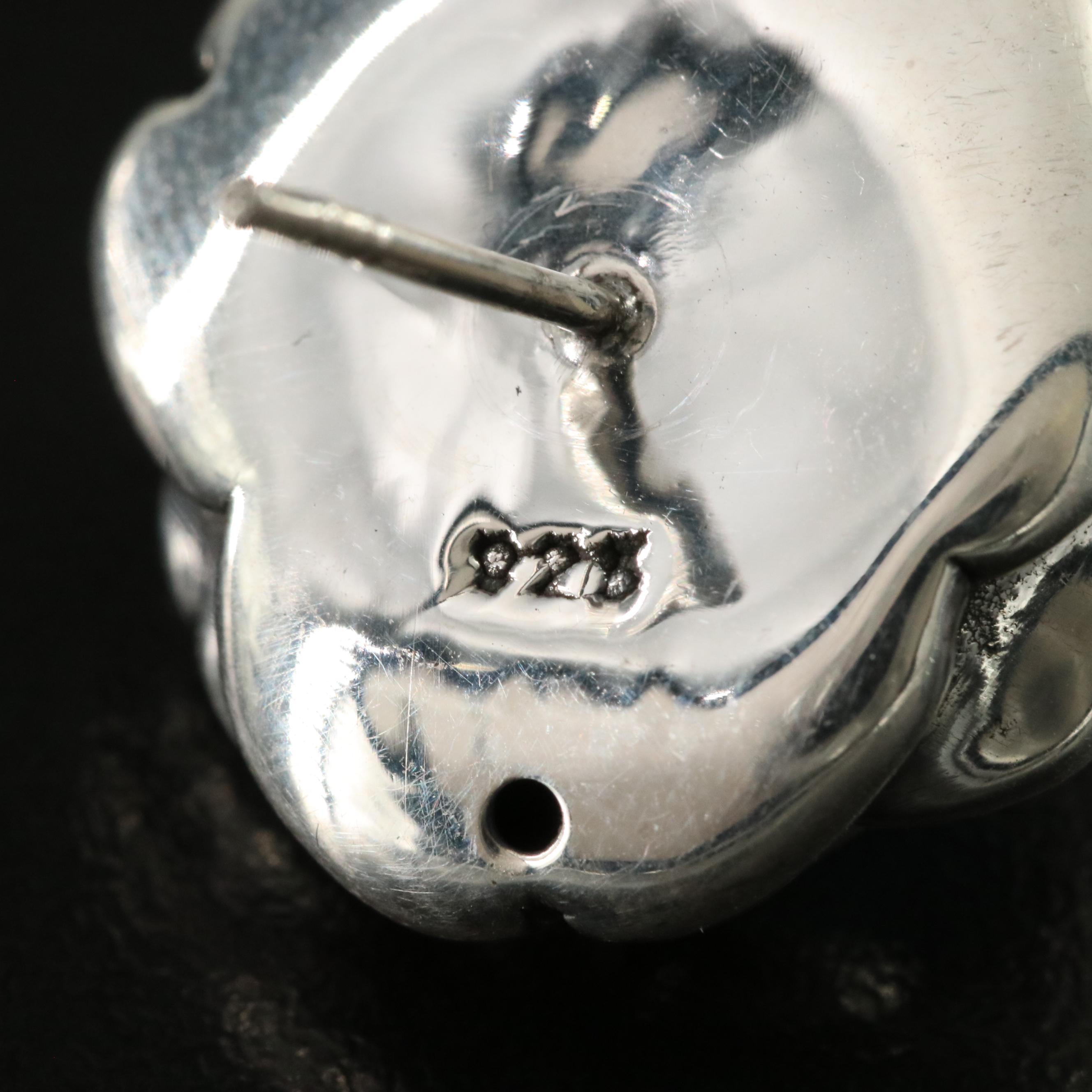 Sterling Floral Earrings