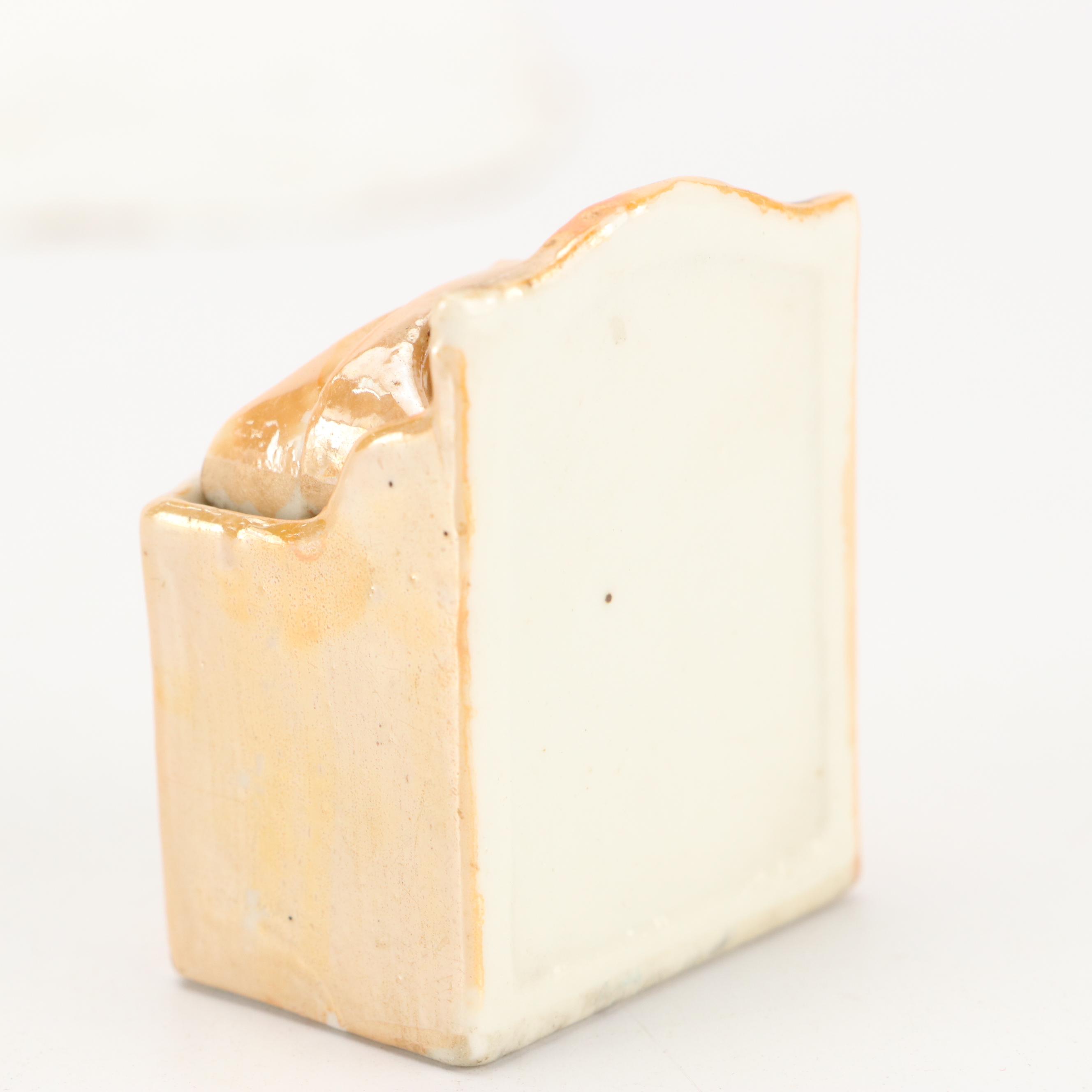 Hand-Painted Floral Ceramic Lusterware Jars and Cruets, Mid-20th Century