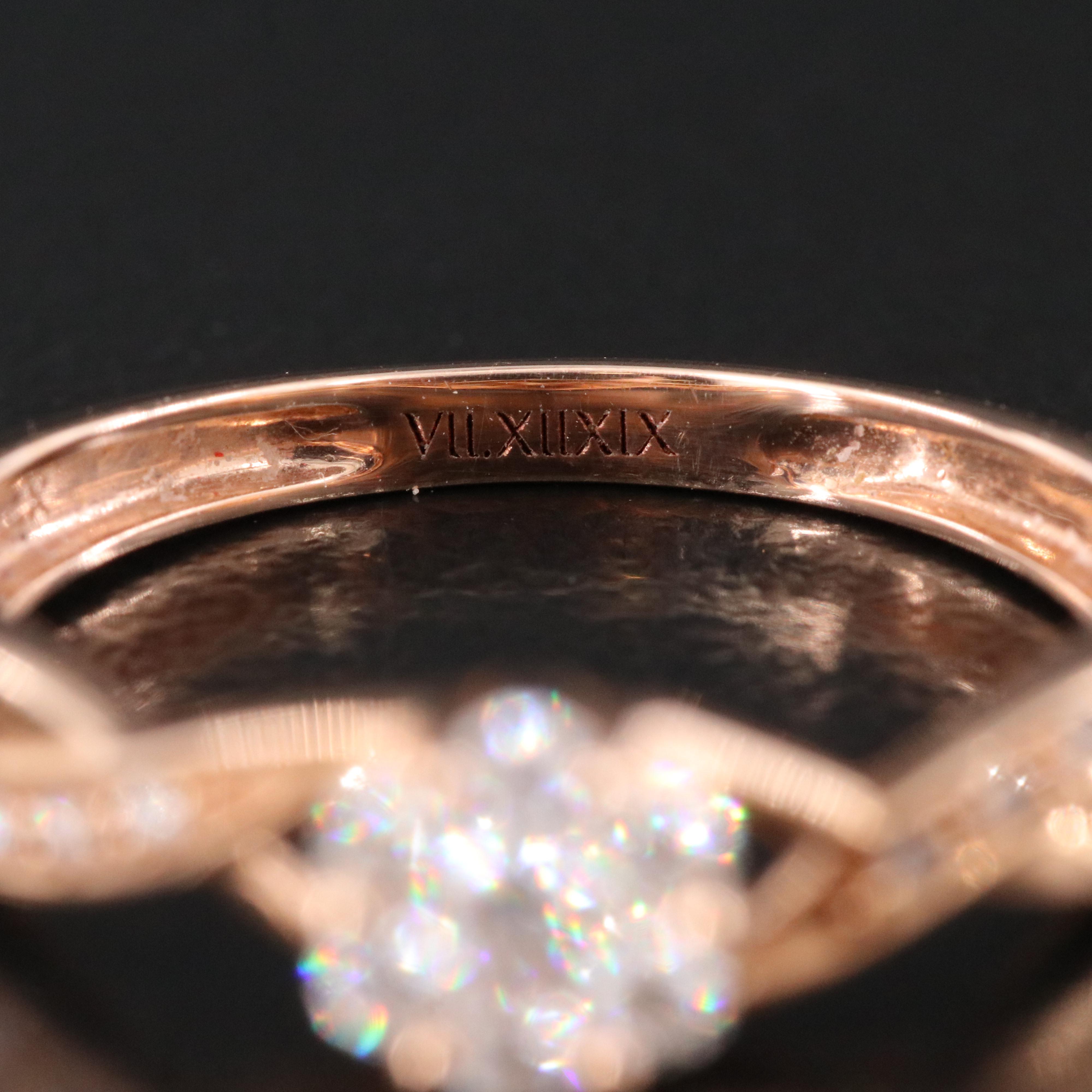 14K Rose Gold 0.27 CTW Diamond Ring