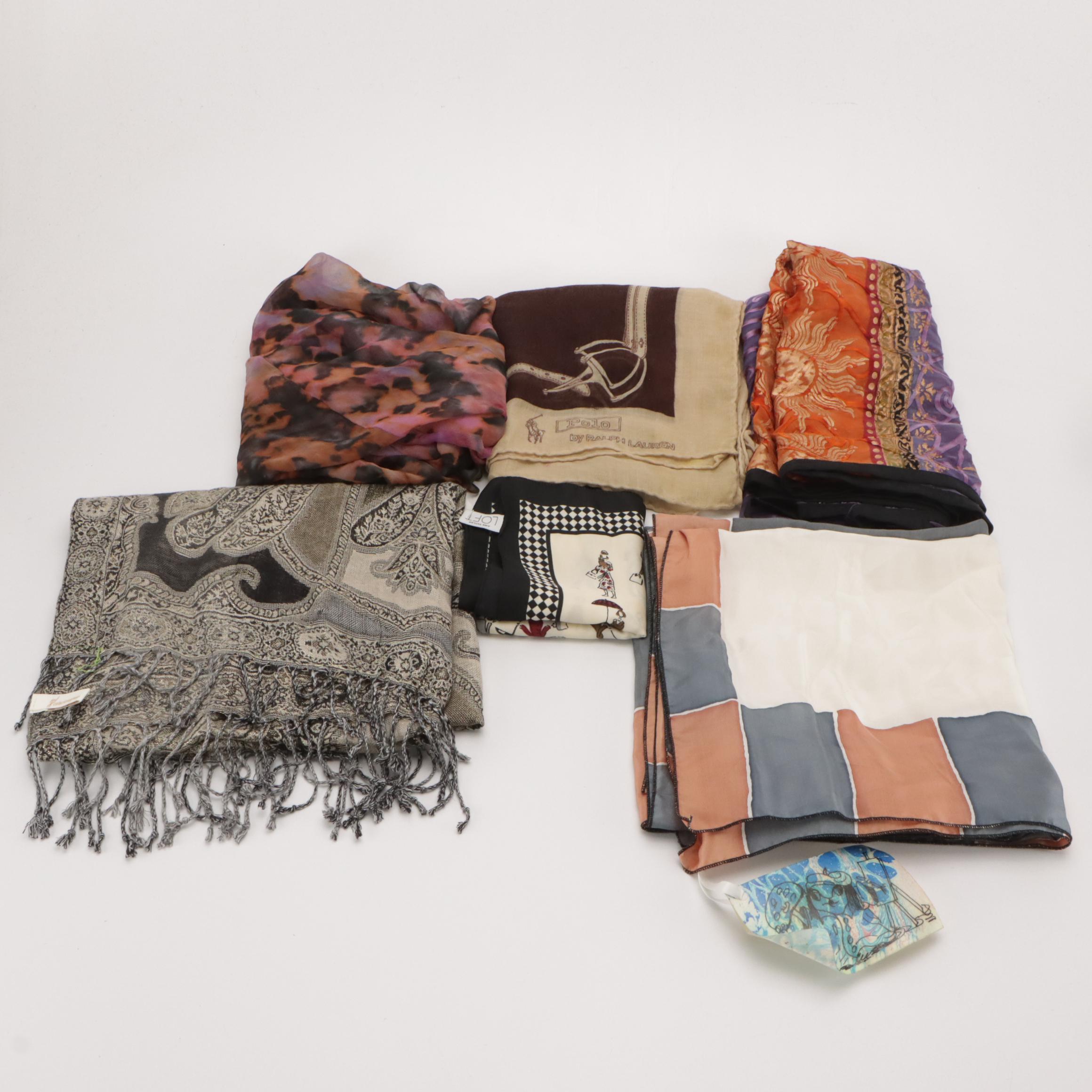 Assorted Scarves & Wraps Featuring Polo by Ralph Lauren, Barney's New York, More