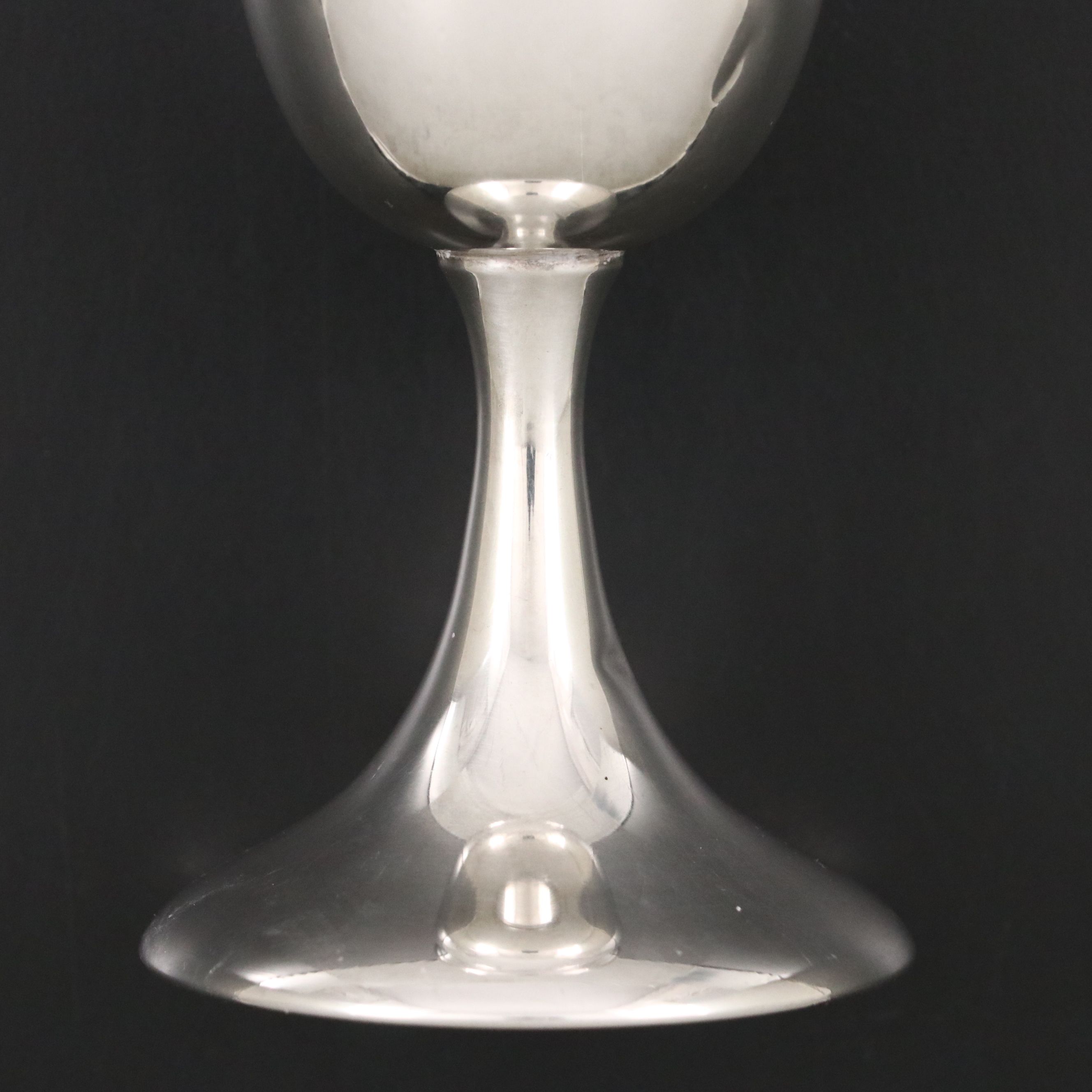 Fisher Sterling Cup with Webster Sterling Goblet, Early to Mid-20th C.