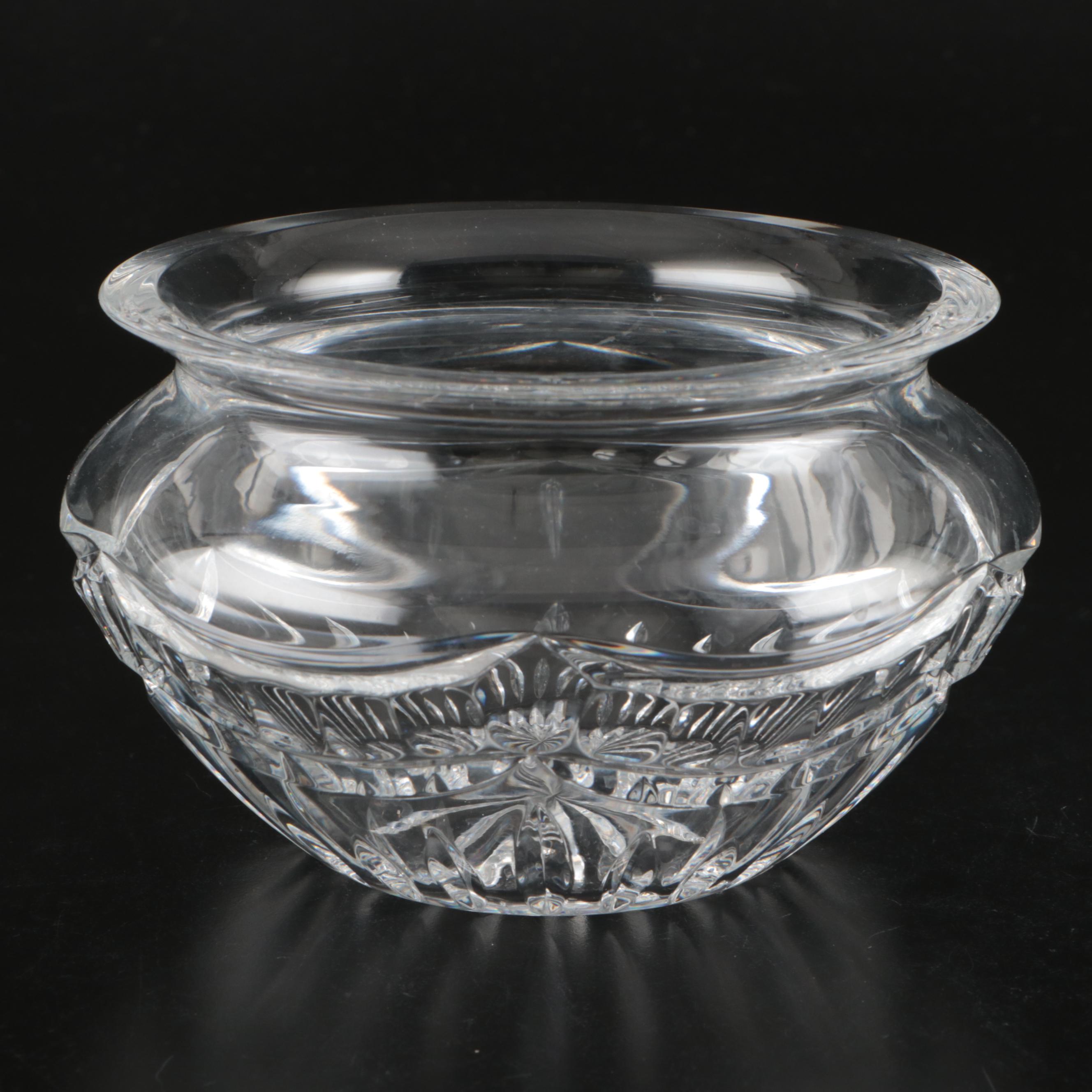 Waterford Crystal Wine Bottle Coaster, Bowl and Napkin Rings