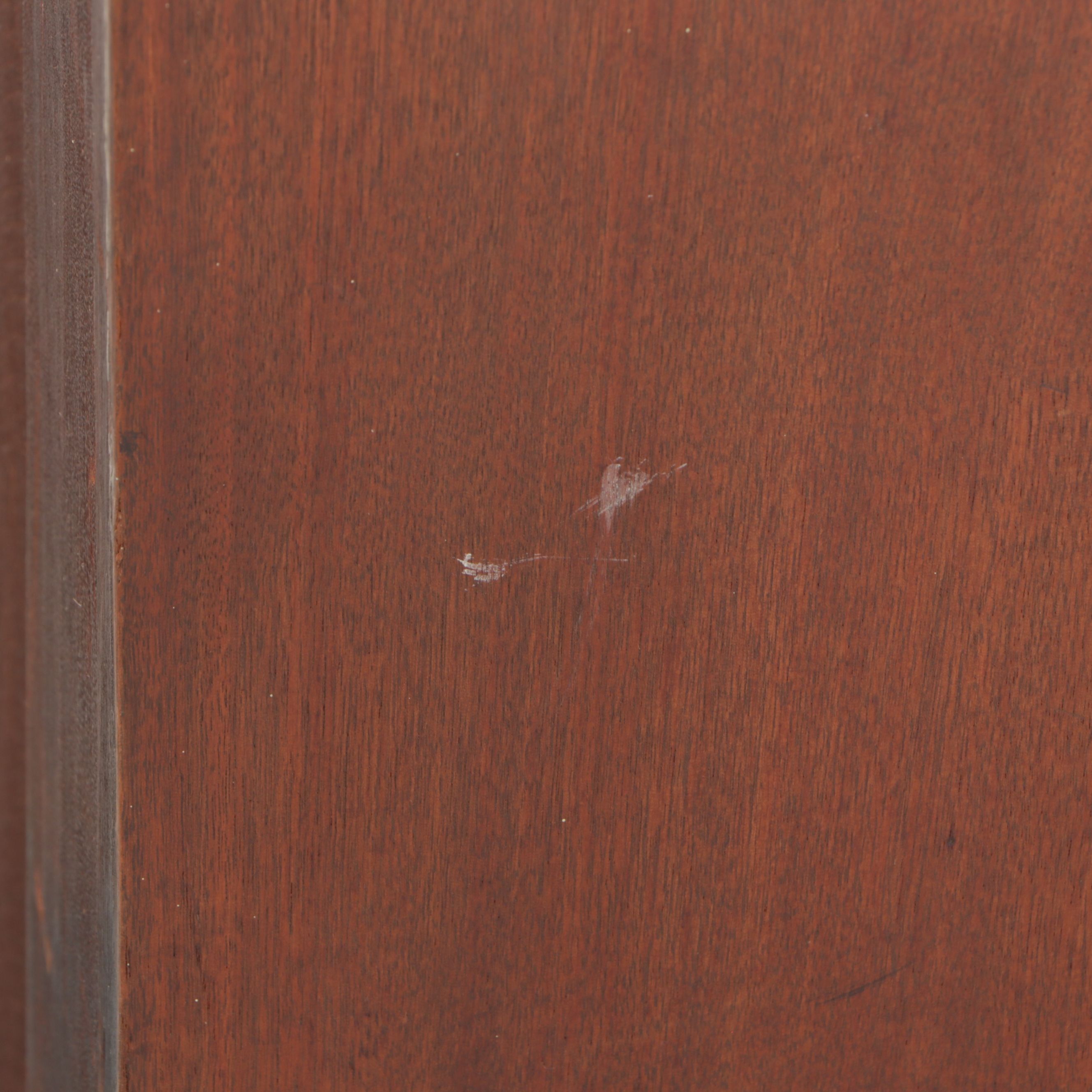 Victorian Style Walnut and Burl Wood Secretary Desk