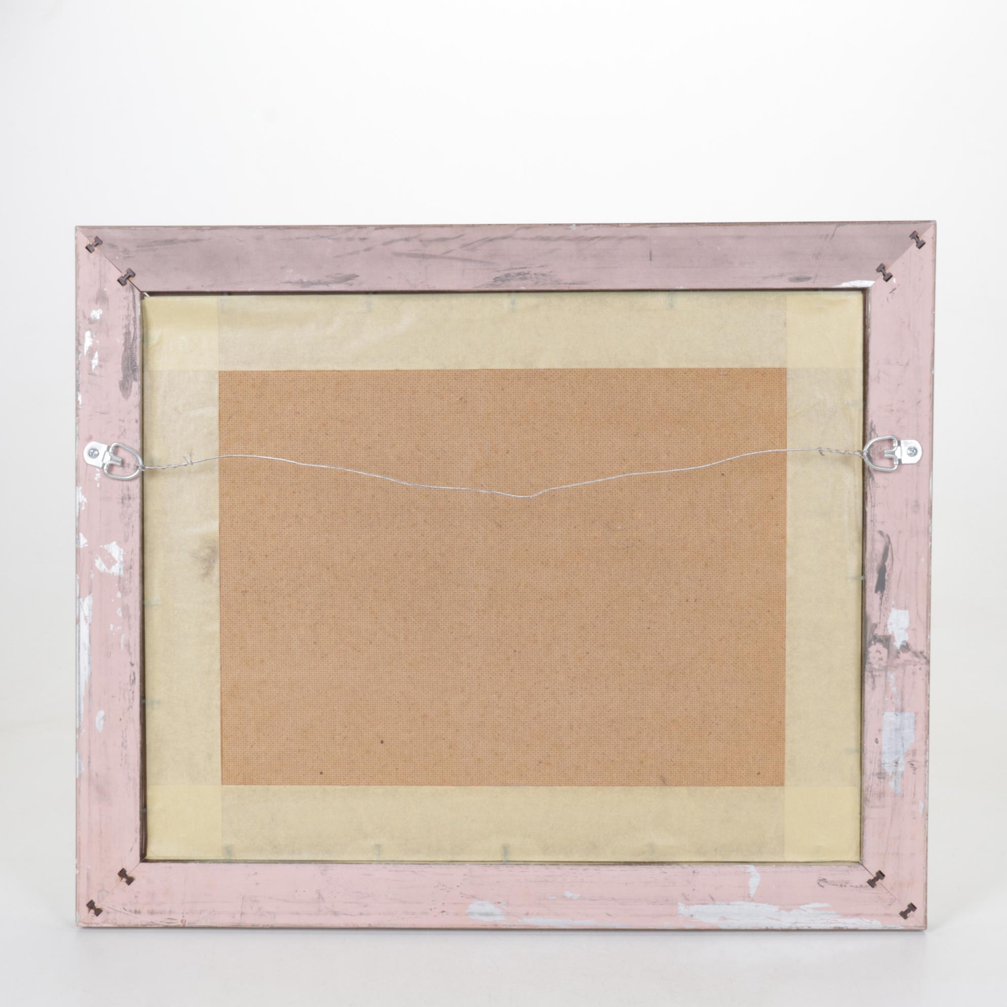 Bob Lehman Beach Landscape Oil Painting, Late 20th Century