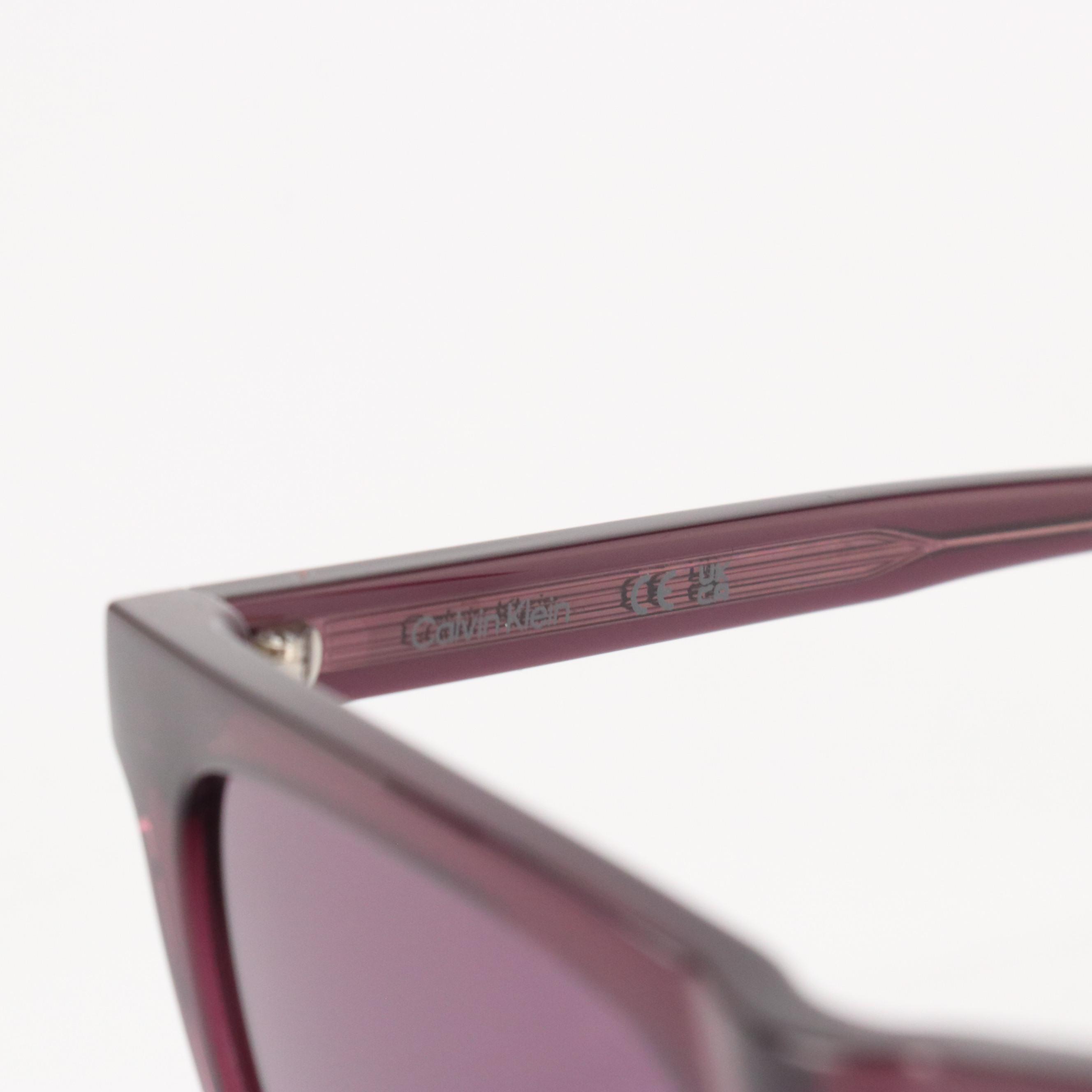 Calvin Klein CK23535S Purple Square Framed Sunglasses with Case