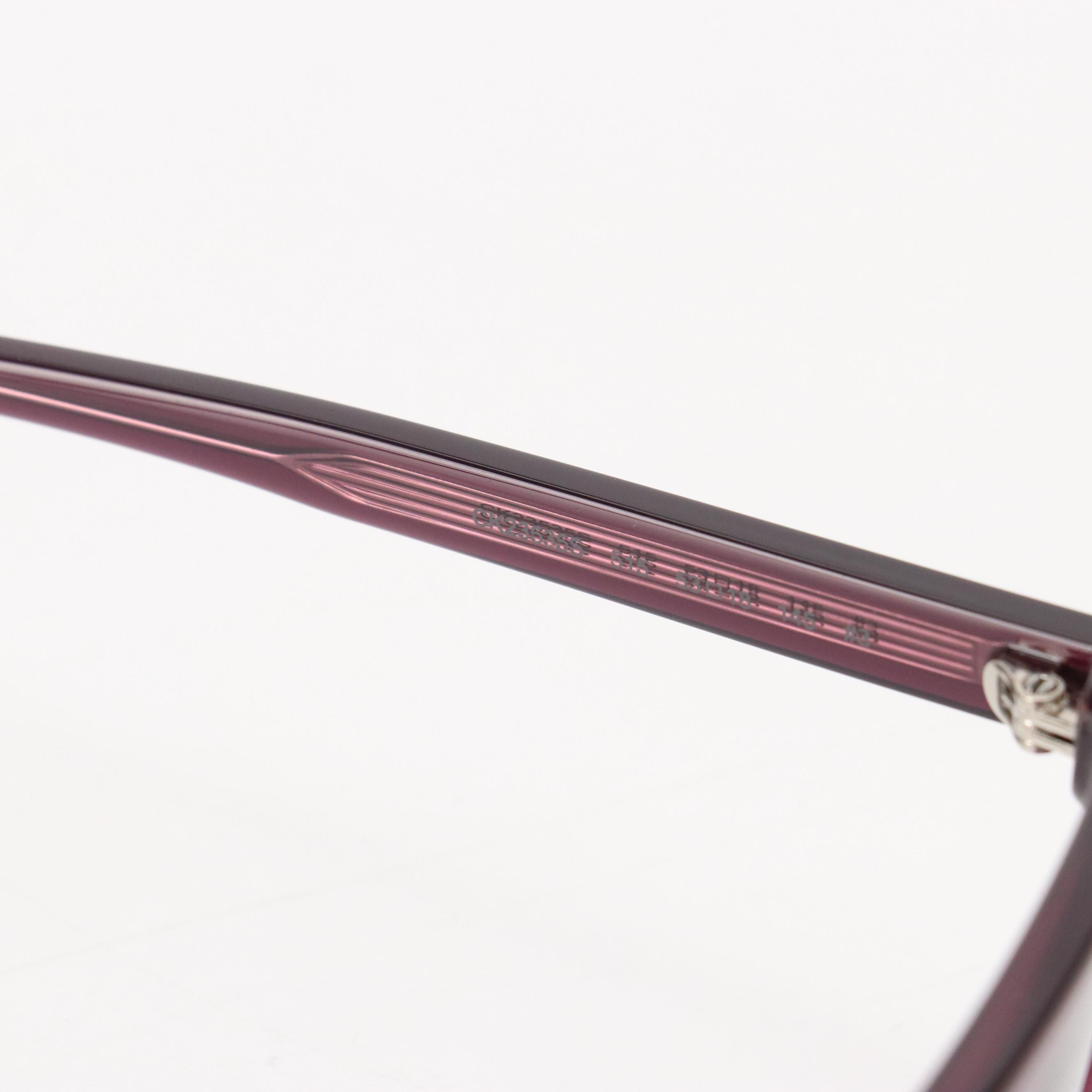 Calvin Klein CK23535S Purple Square Framed Sunglasses with Case