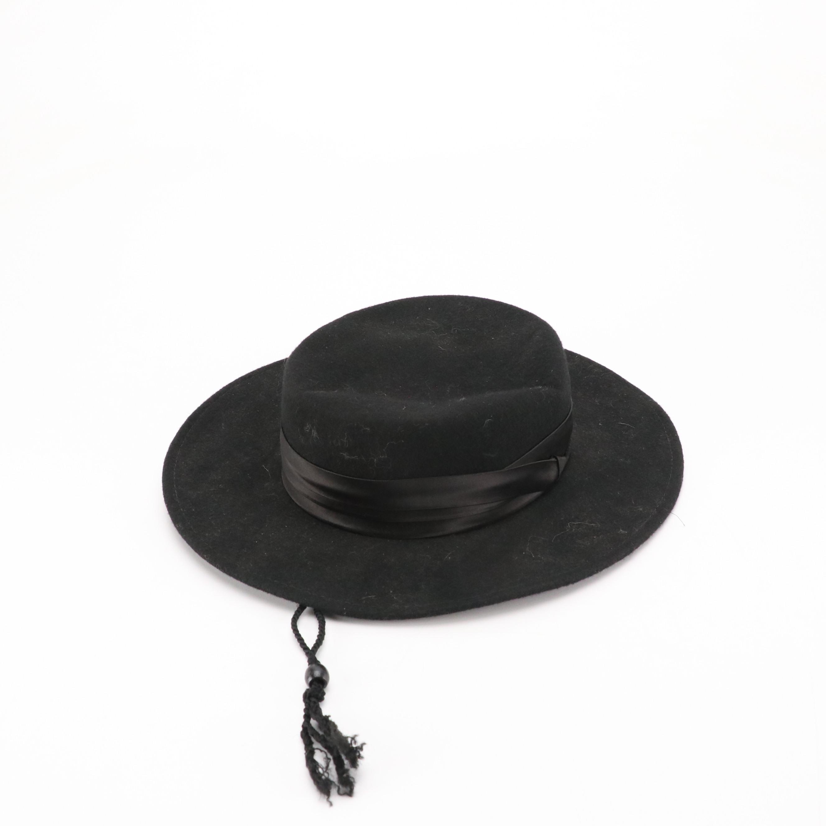 Andalusian Style Hat, Importina Straw Hat, Other Rolled Brim Hat with Hat Box