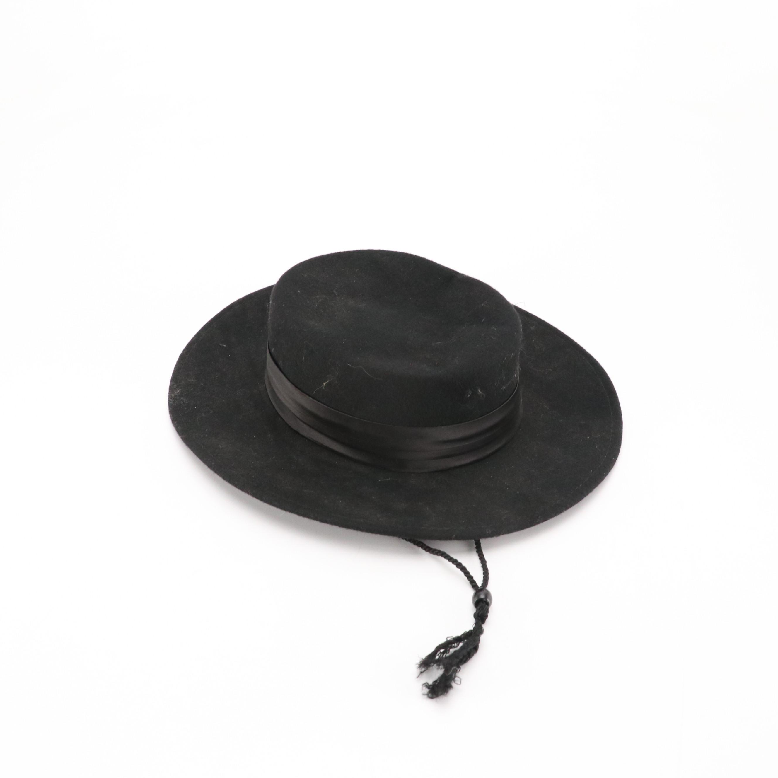 Andalusian Style Hat, Importina Straw Hat, Other Rolled Brim Hat with Hat Box