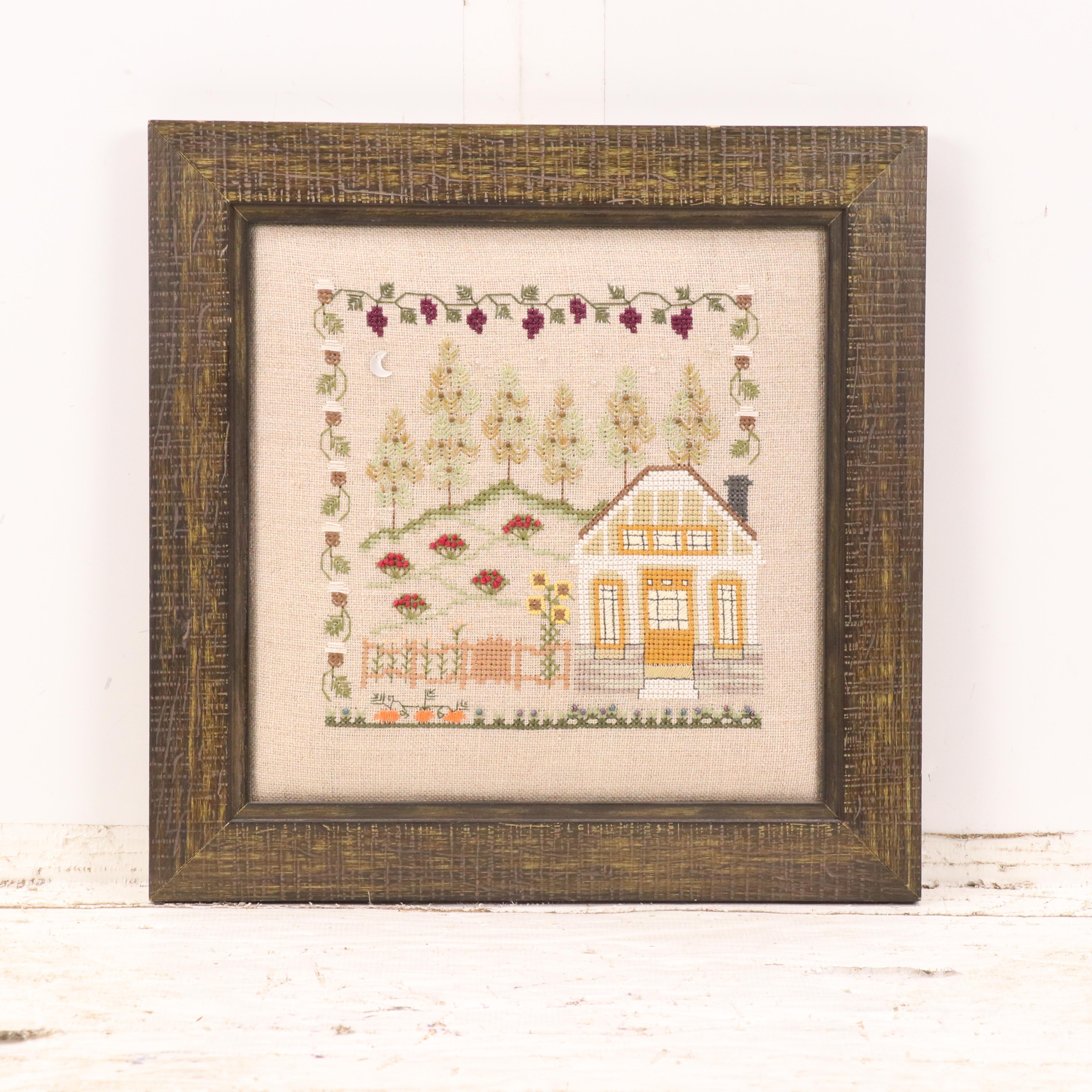 Sue White Cross-Stitch Panel "Lady of the Thread," 2006 and More