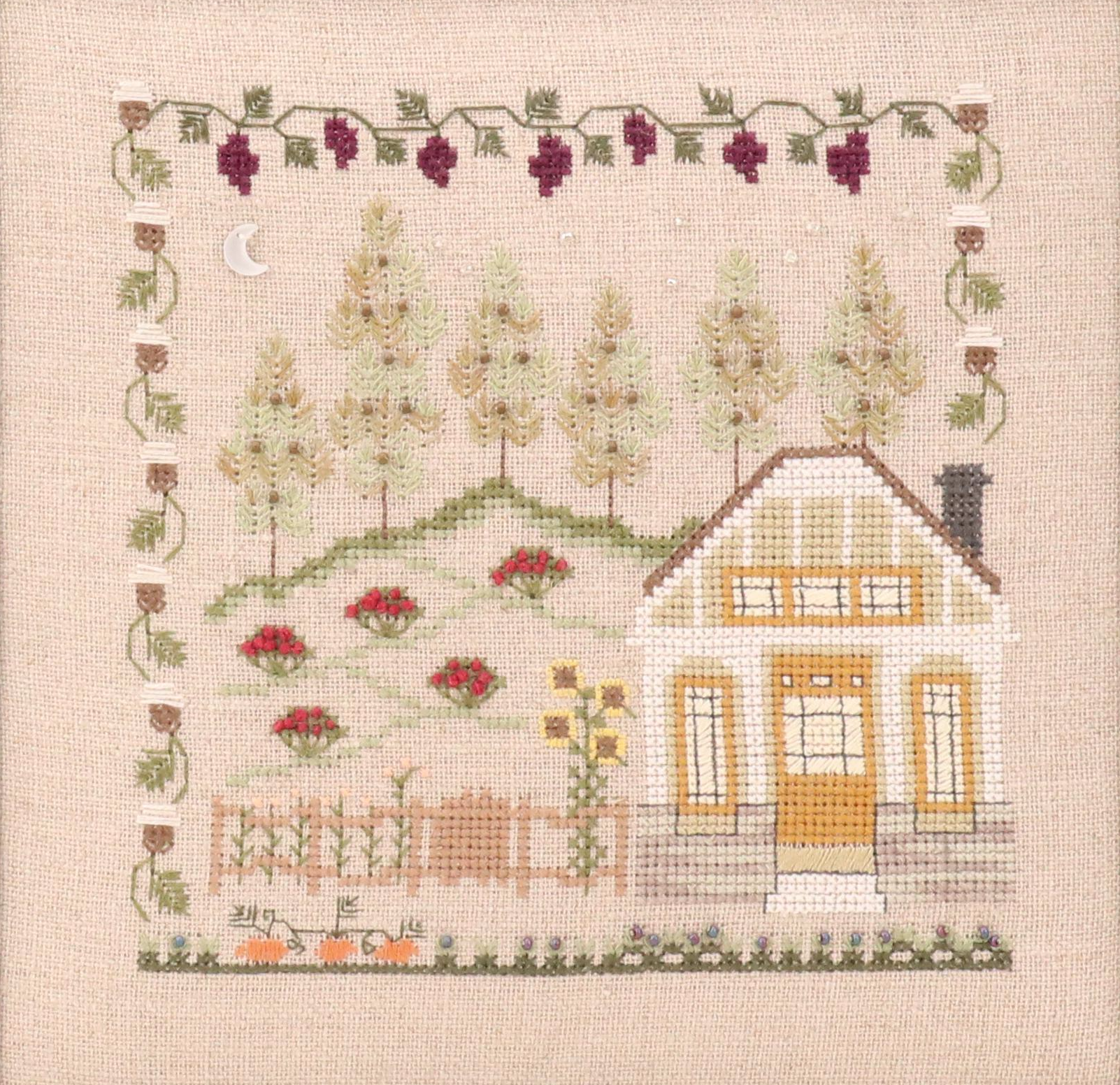 Sue White Cross-Stitch Panel "Lady of the Thread," 2006 and More