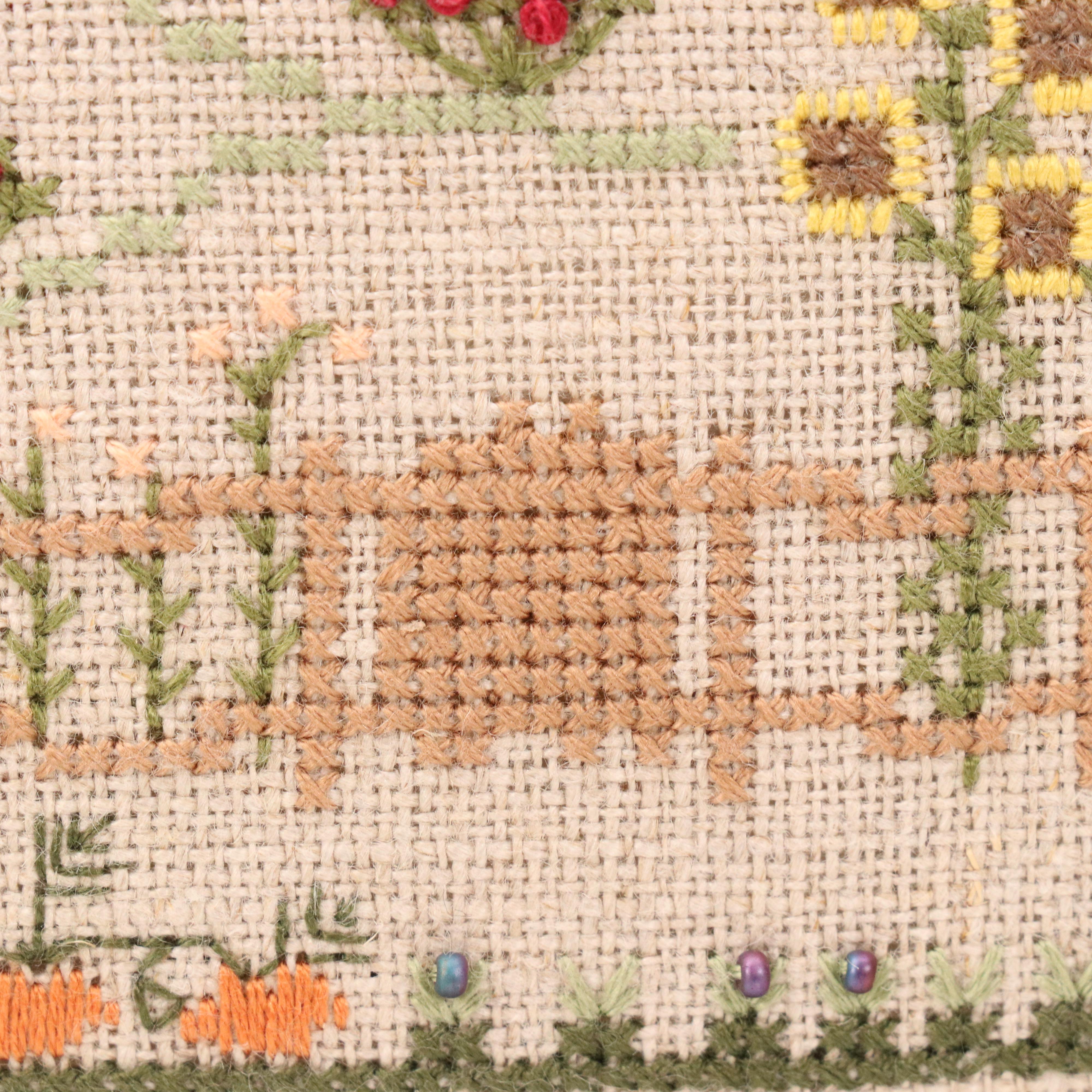 Sue White Cross-Stitch Panel "Lady of the Thread," 2006 and More