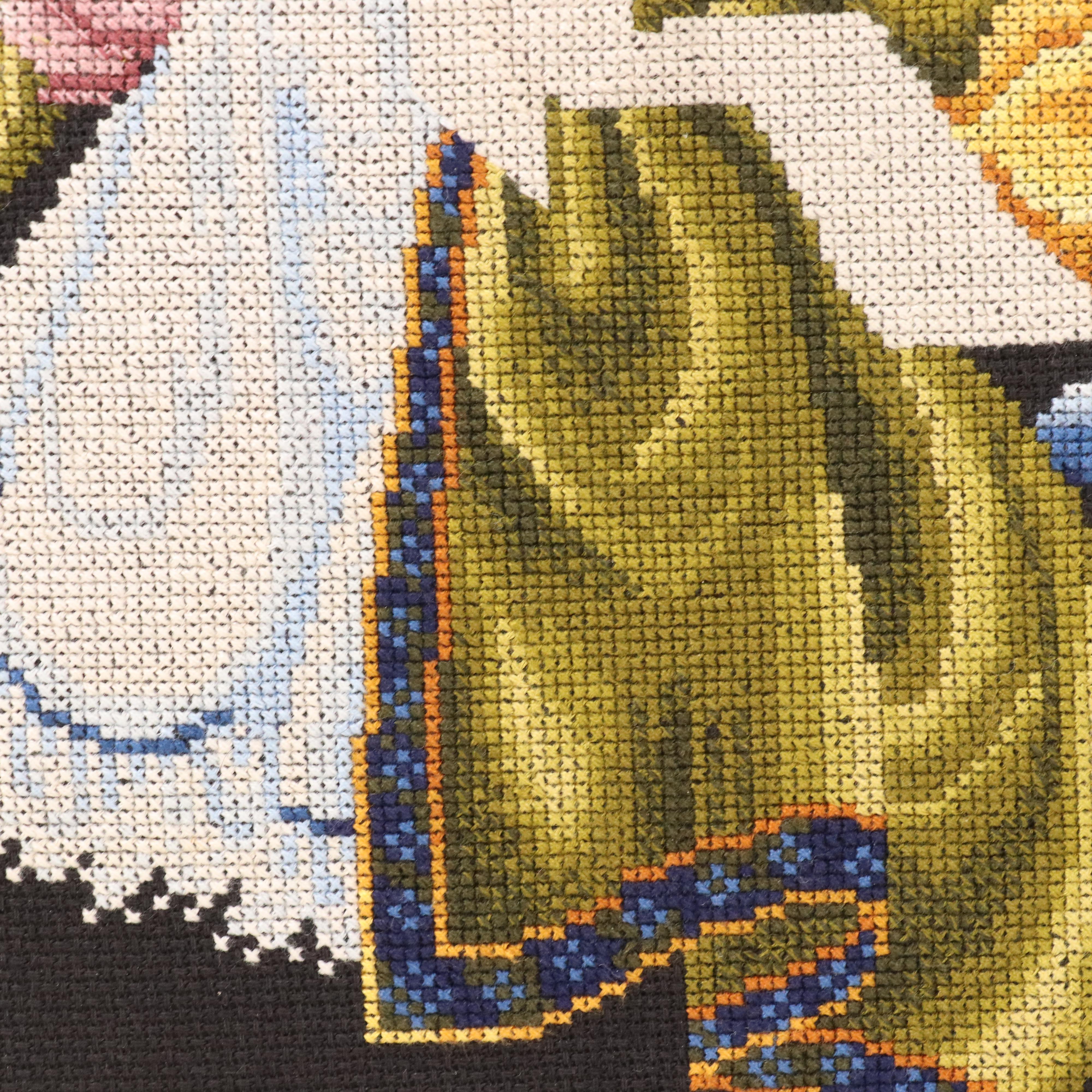 Sue White Cross-Stitch Panel "Lady of the Thread," 2006 and More