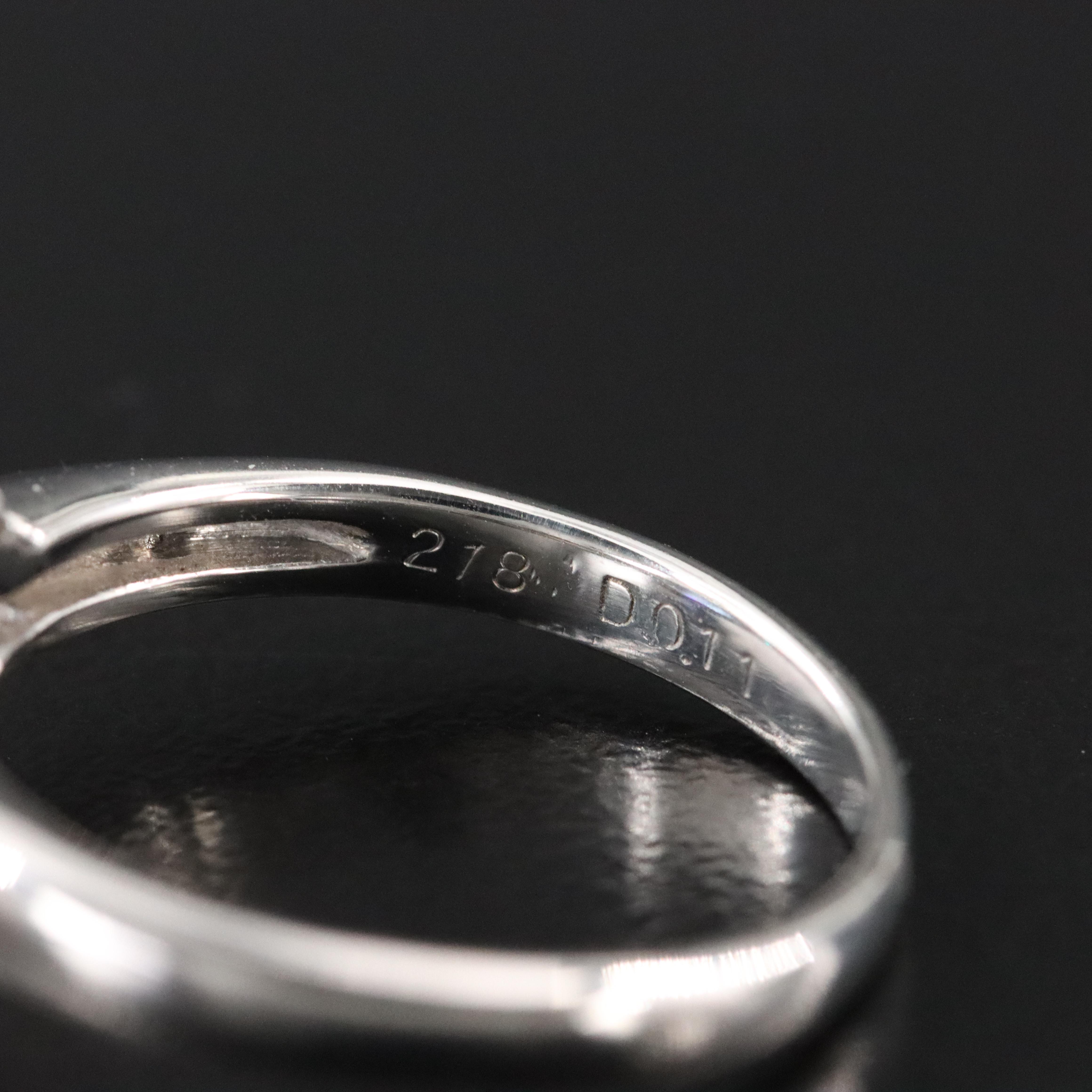 Platinum 2.18 CT Sapphire and Diamond Ring with GIA Report