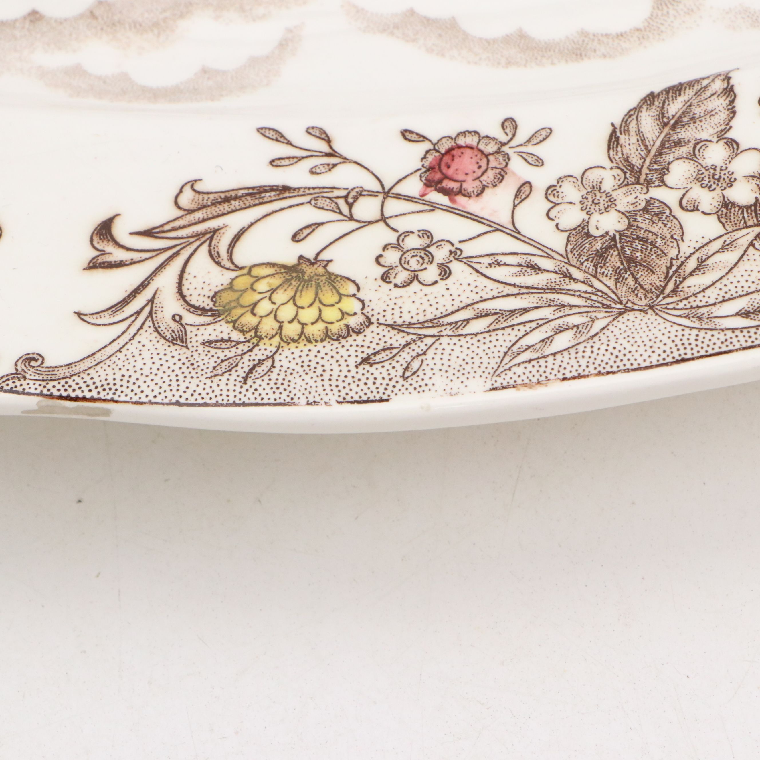 Royal Sealy Ceramic Turkey Platter, Mid-20th Century