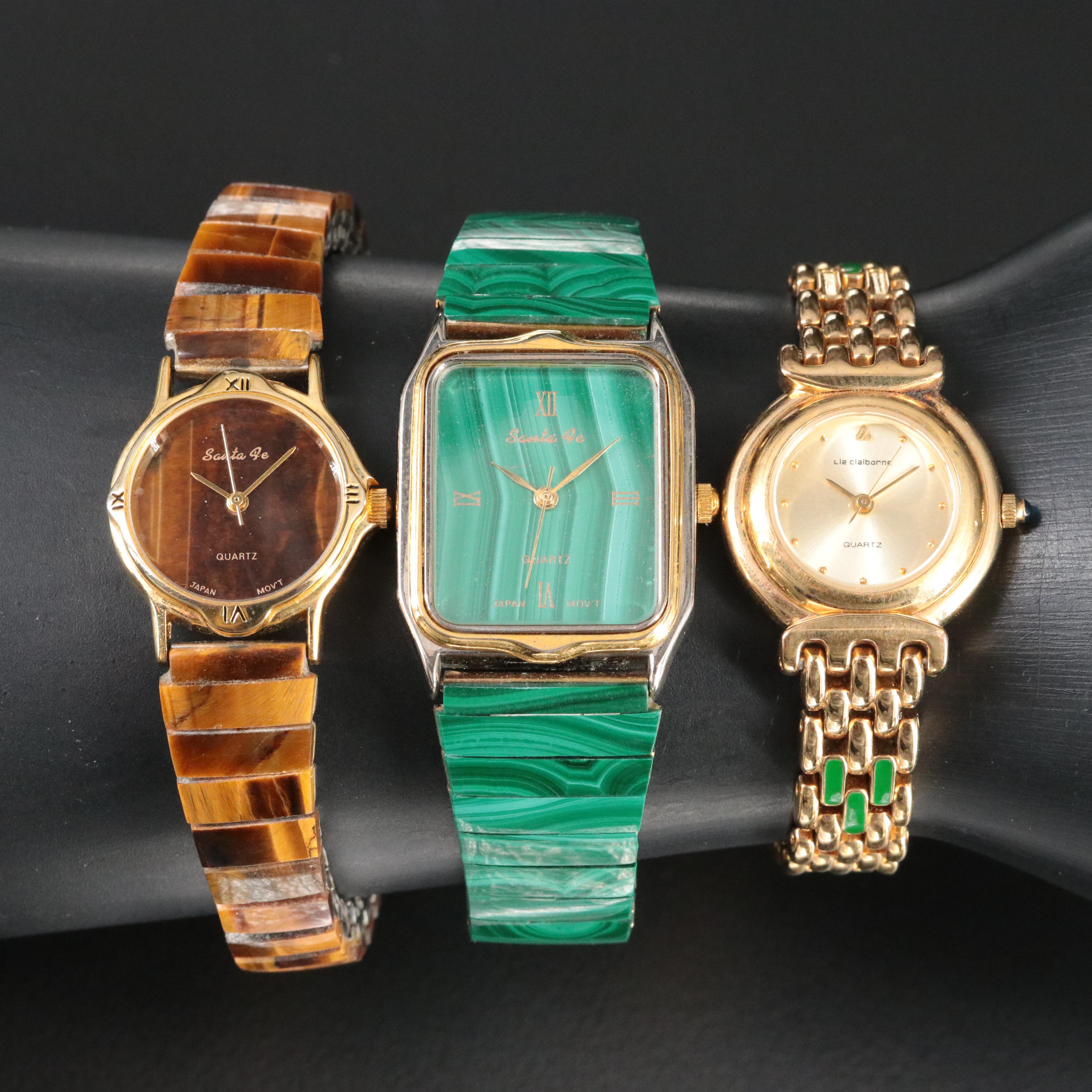 Fashion Watch Lot Featuring Liz Claiborne and Santa Fe