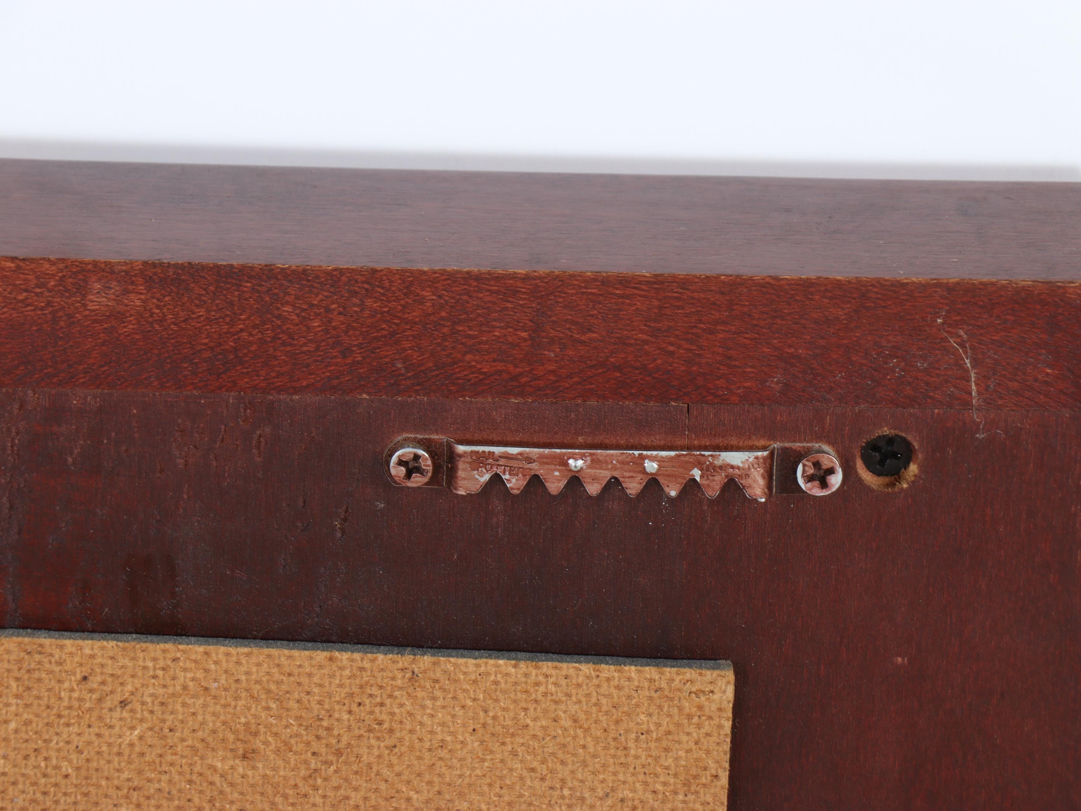 American Federal Style Mahogany Stencil-Decorated Dressing Table and Mirror