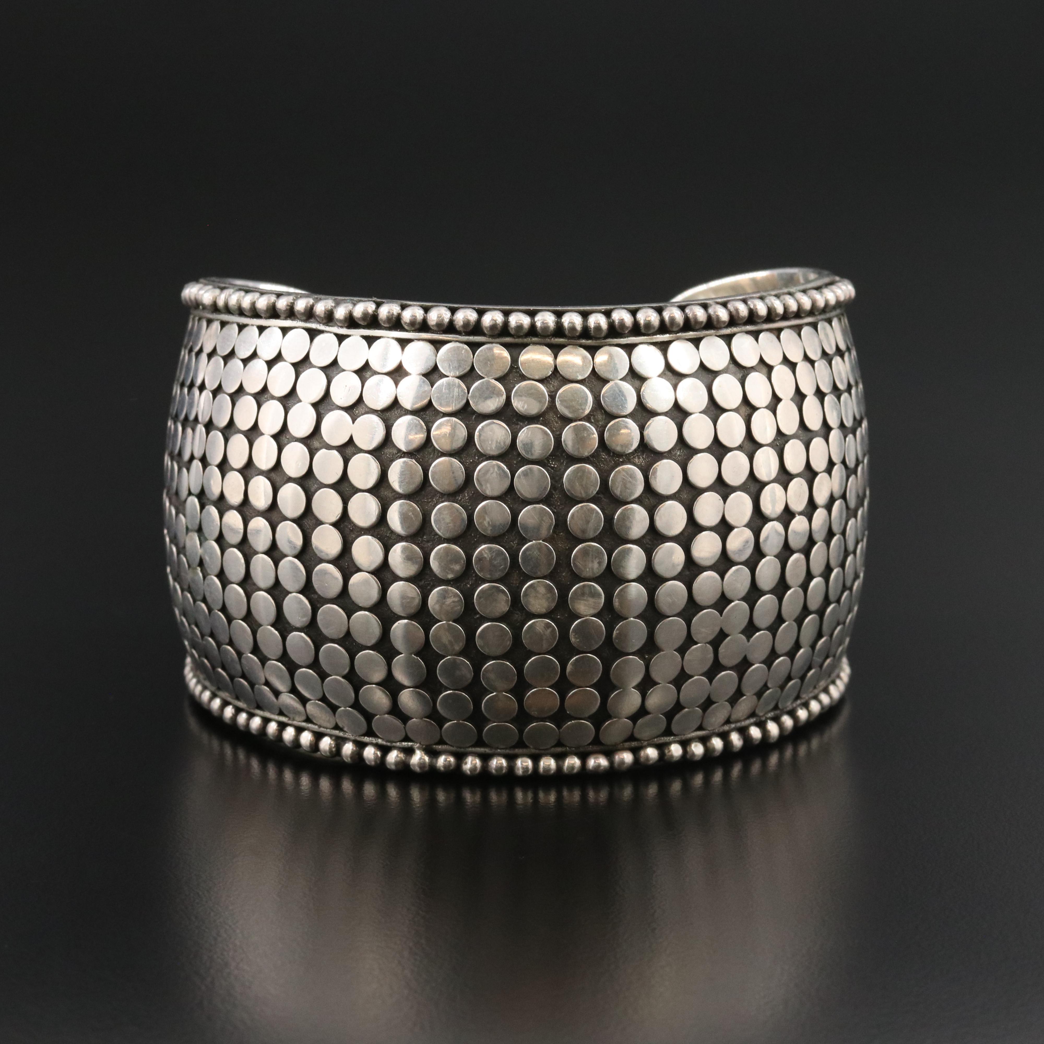 John Hardy Dot Sterling Cuff Bracelet