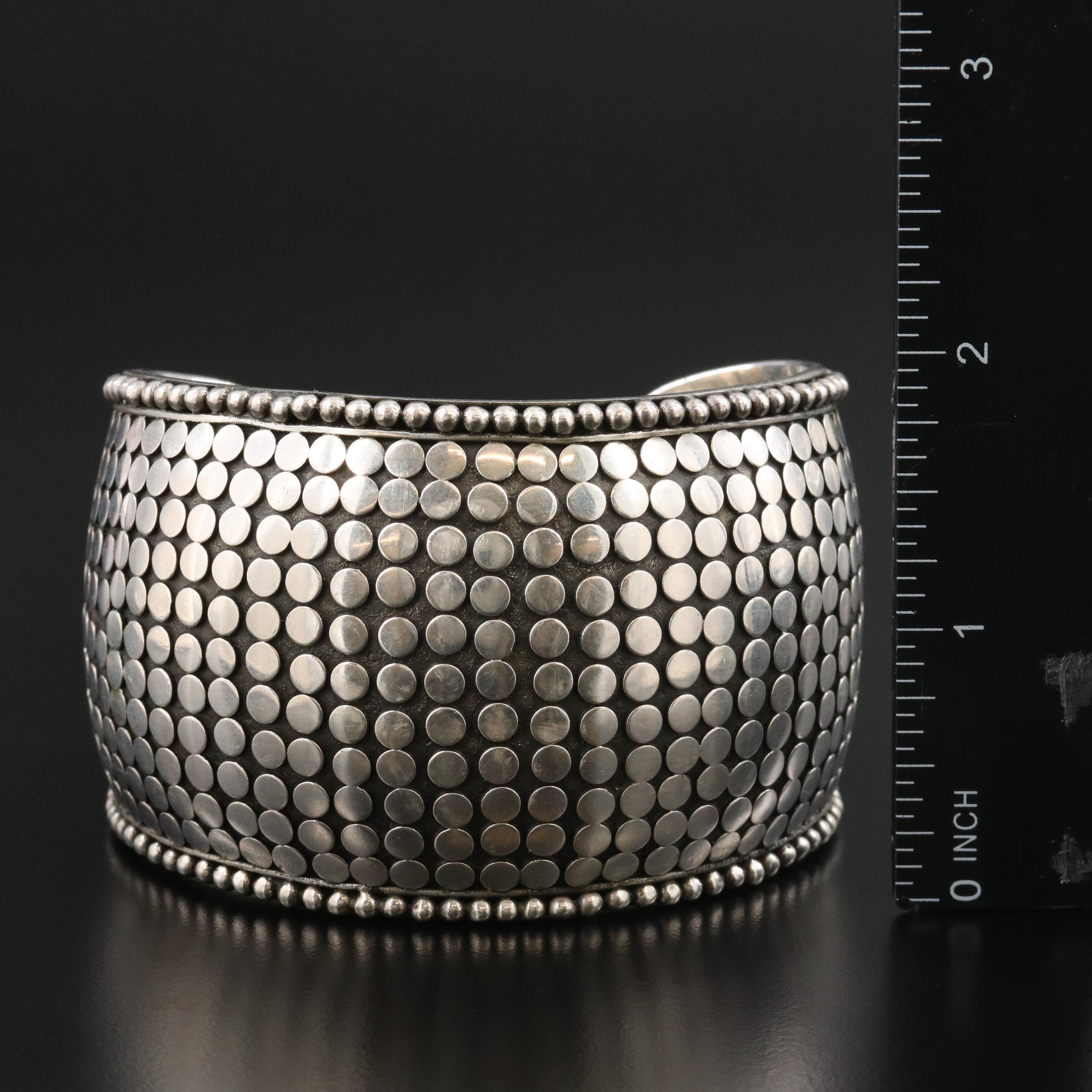 John Hardy Dot Sterling Cuff Bracelet