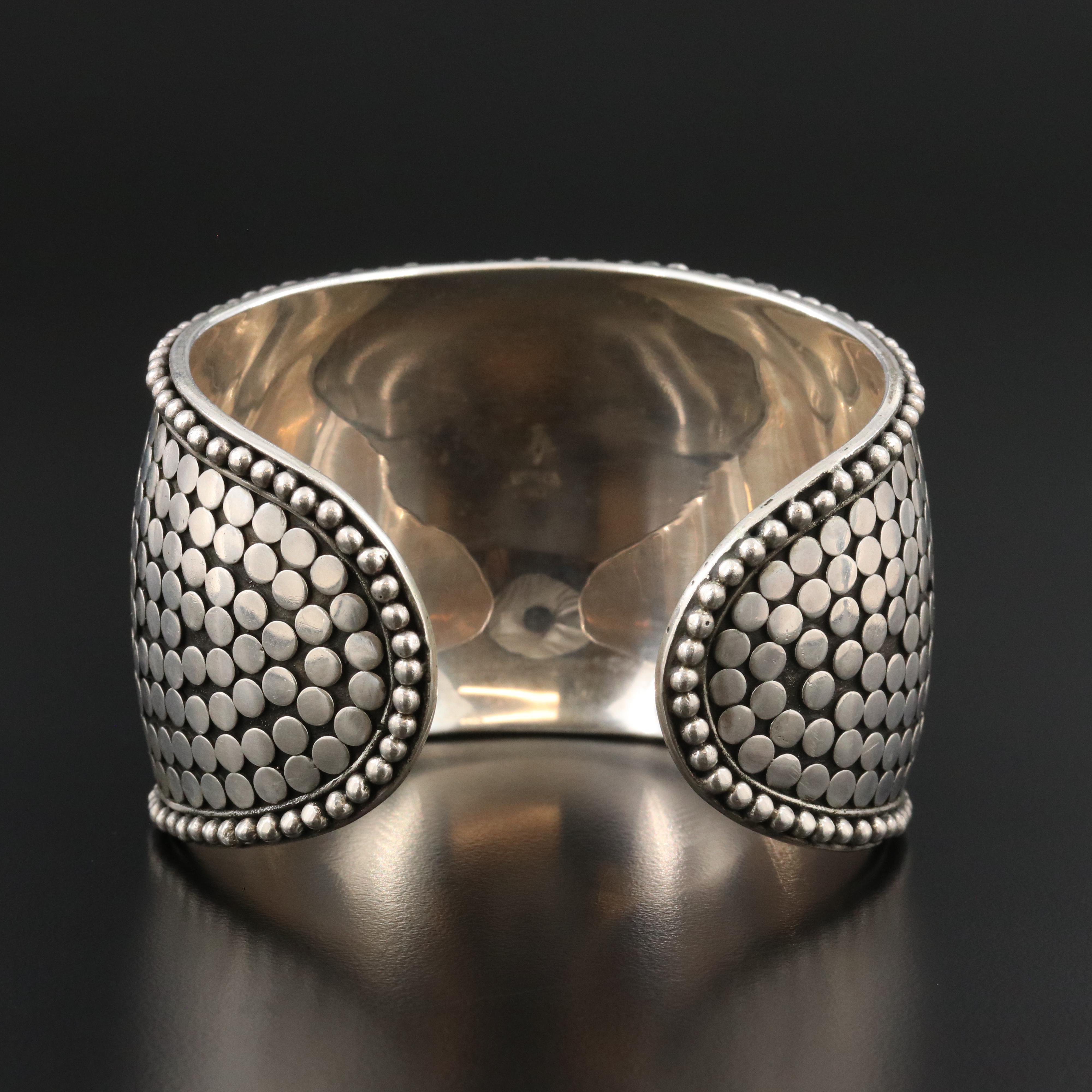 John Hardy Dot Sterling Cuff Bracelet