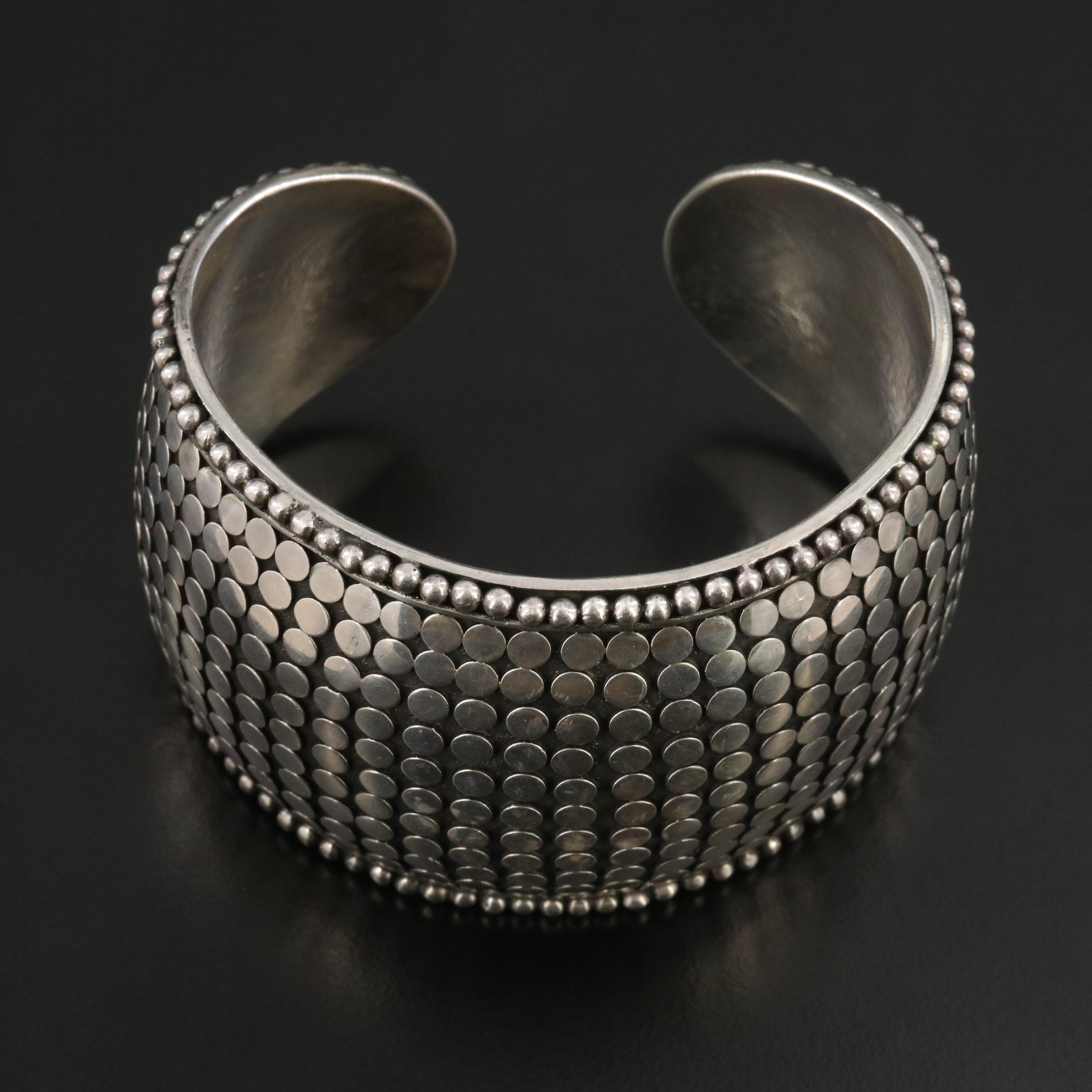 John Hardy Dot Sterling Cuff Bracelet