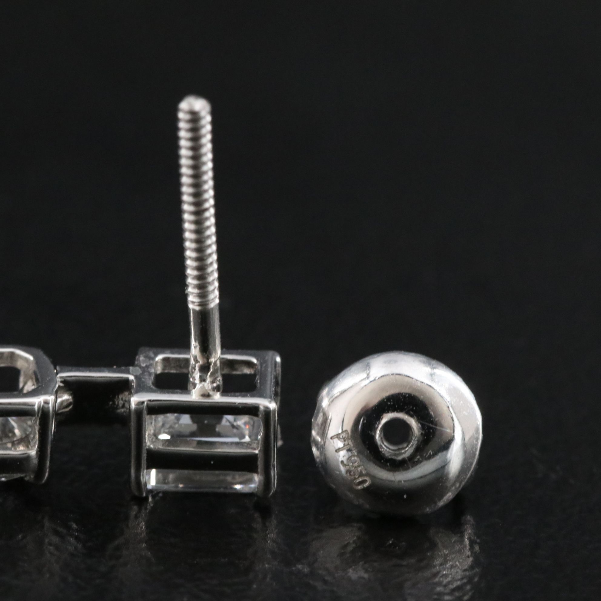 Platinum 2.78 CTW Lab Grown Diamond Earrings