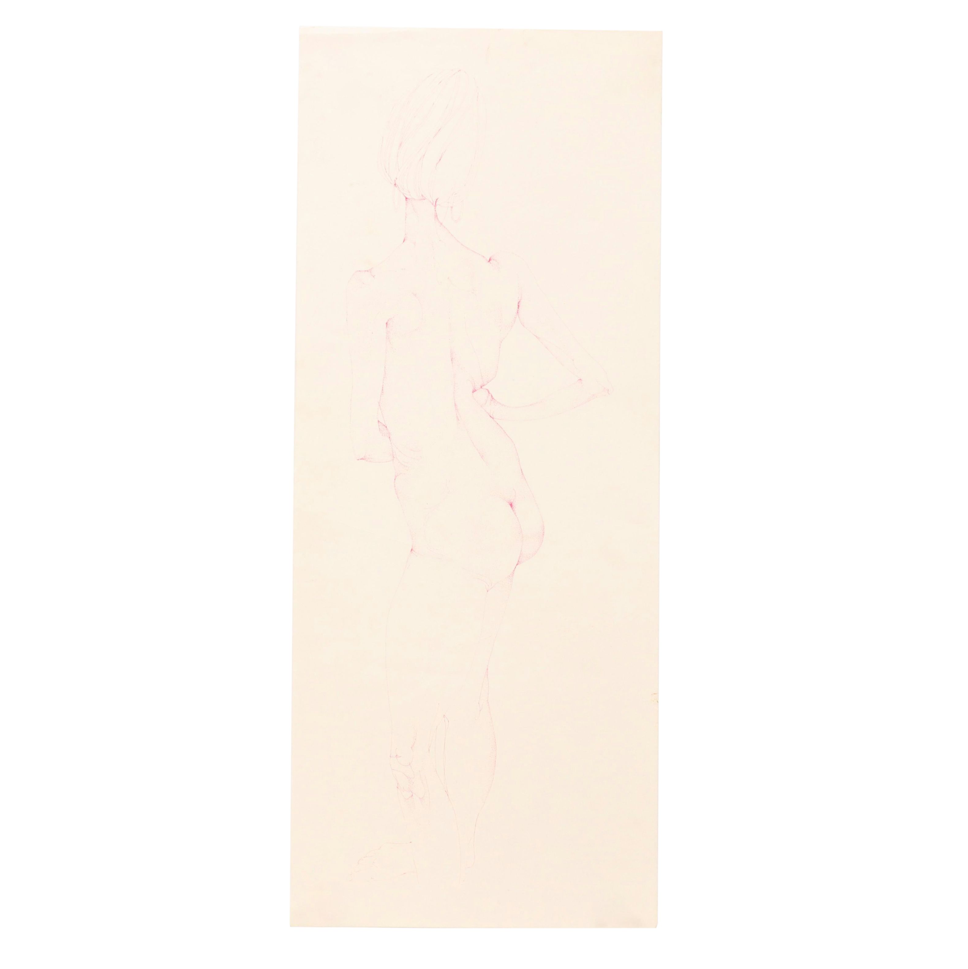 Lithograph of Nude Figure