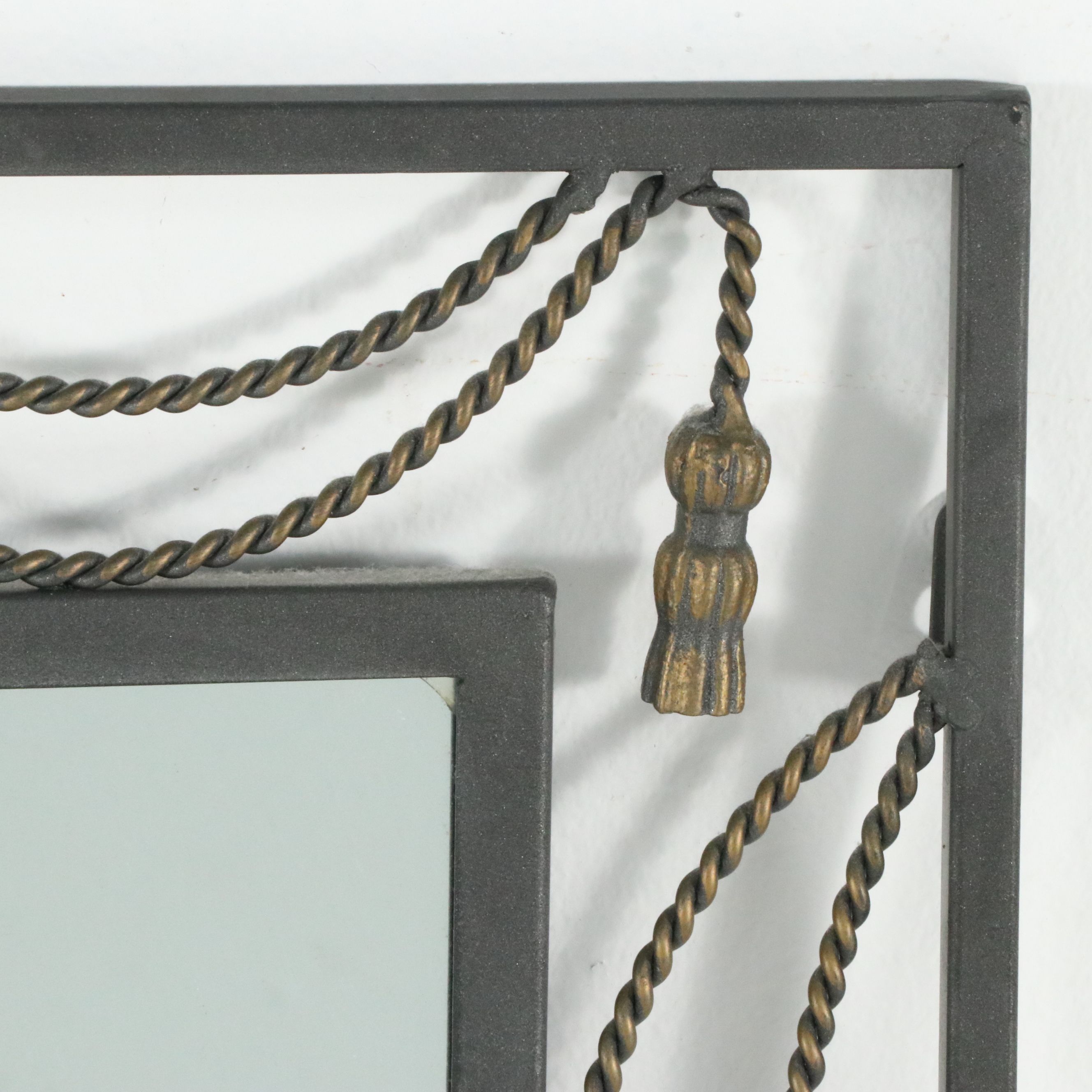 Modern Regency Style Metal Wall Mirror