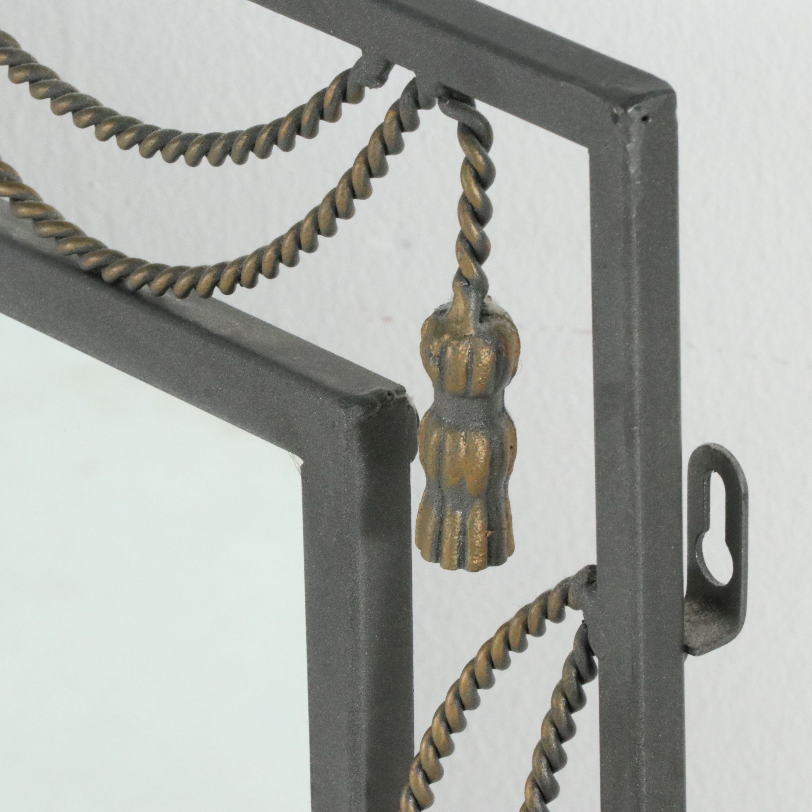 Modern Regency Style Metal Wall Mirror