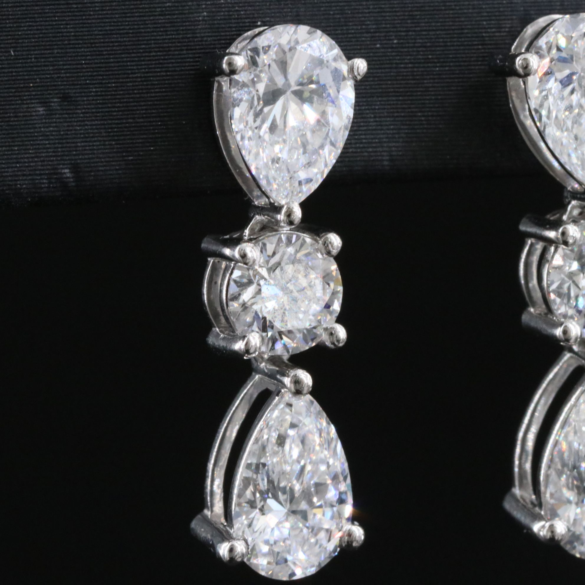 Platinum 4.33 CTW Lab Grown Diamond Earrings
