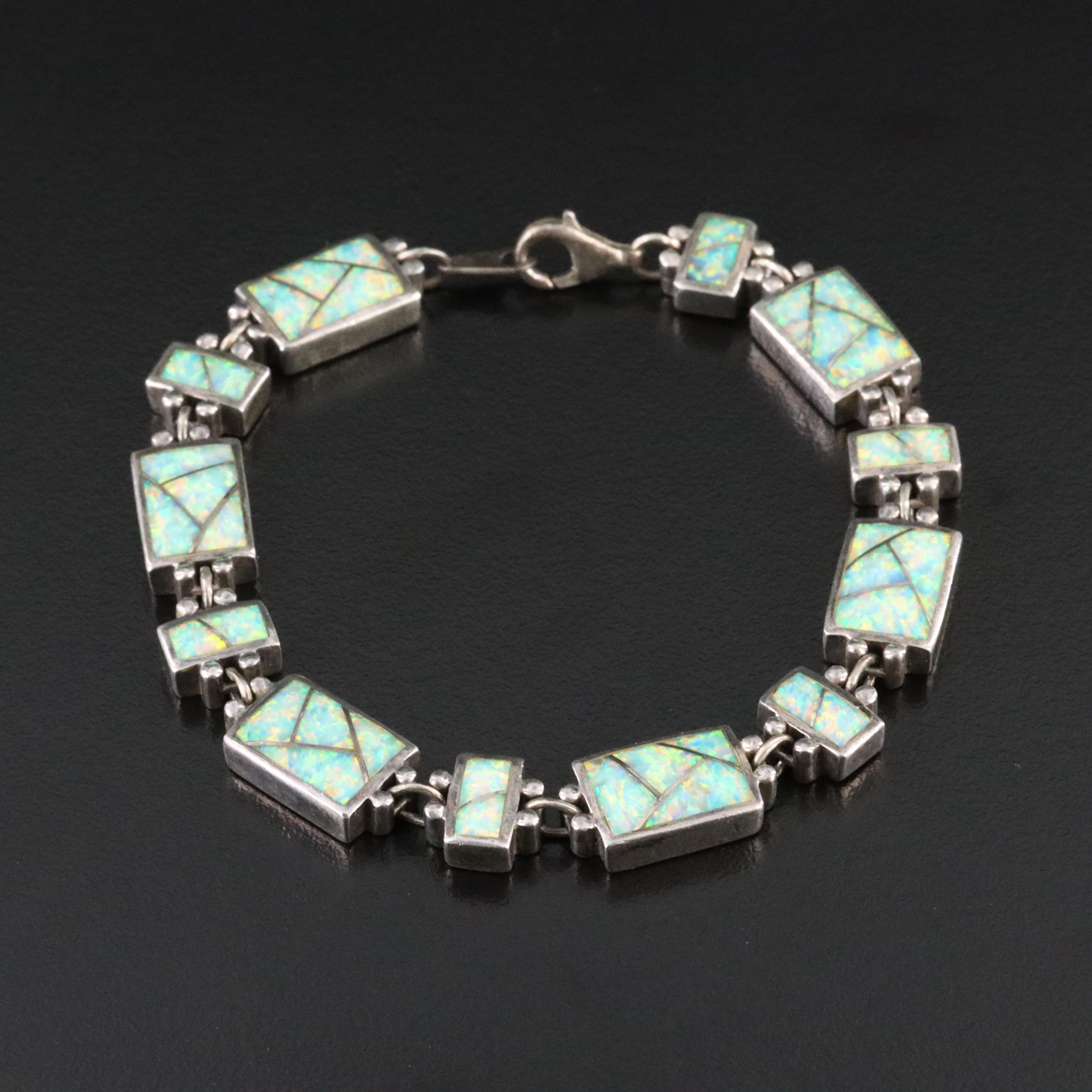 Sterling Opal Bracelet