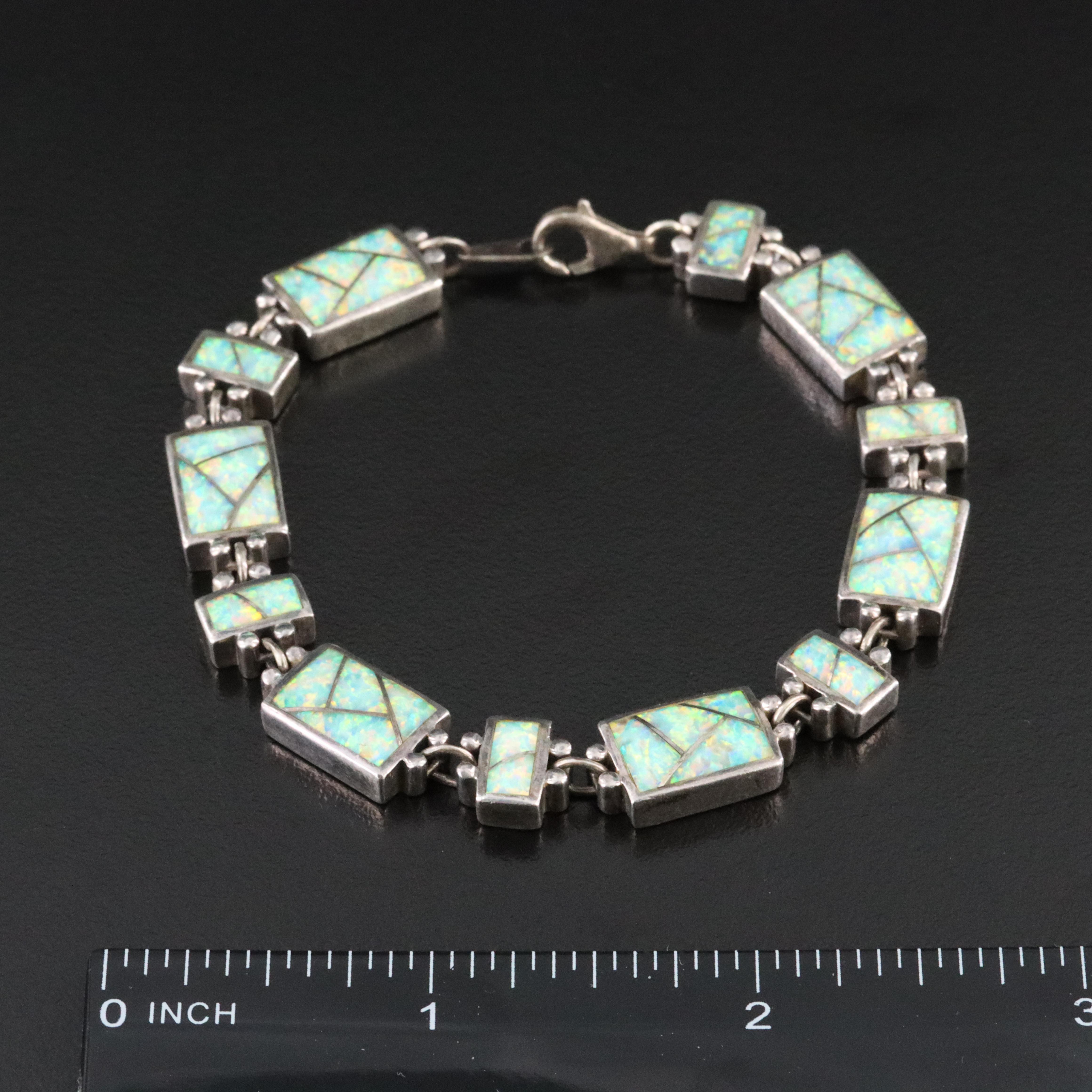 Sterling Opal Bracelet