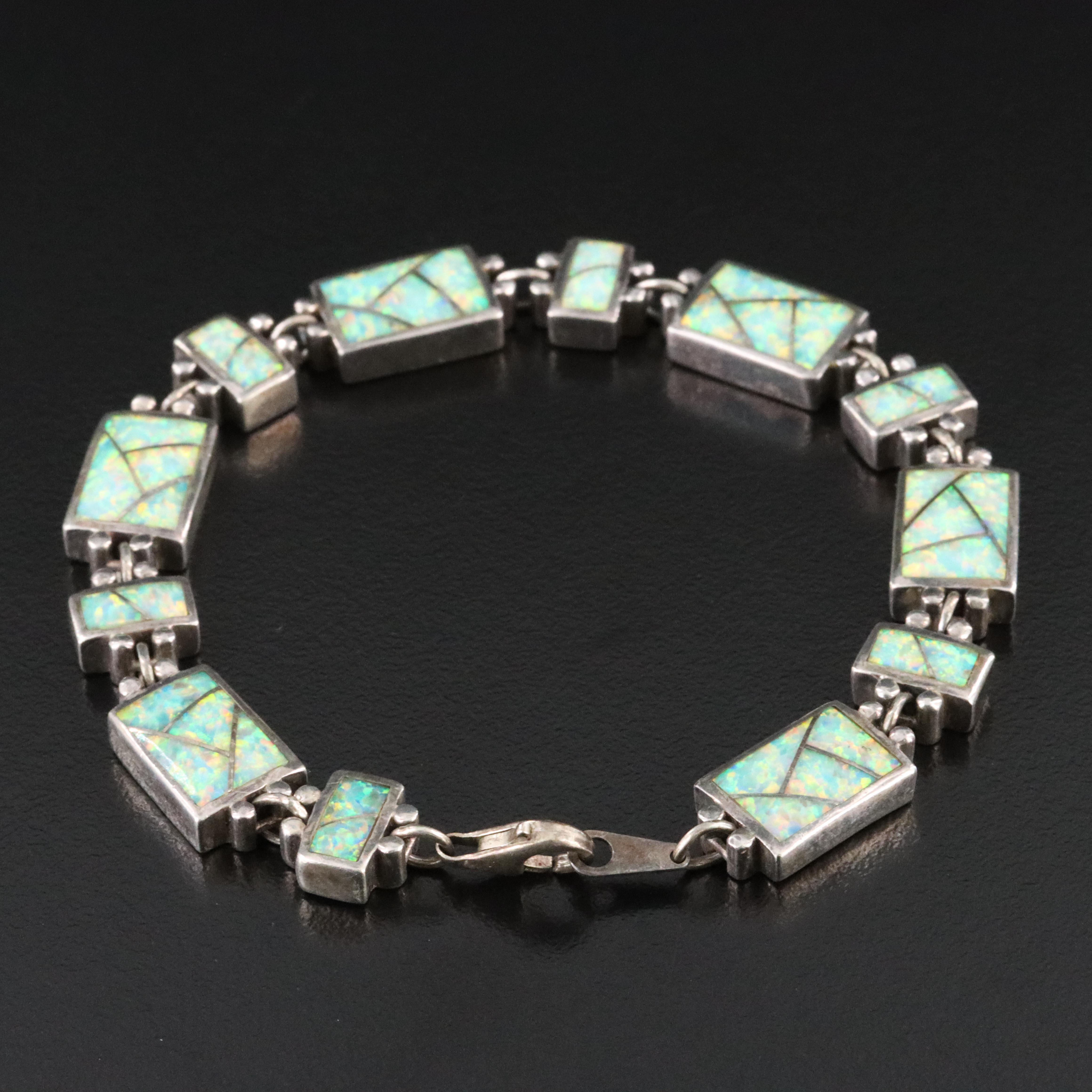 Sterling Opal Bracelet